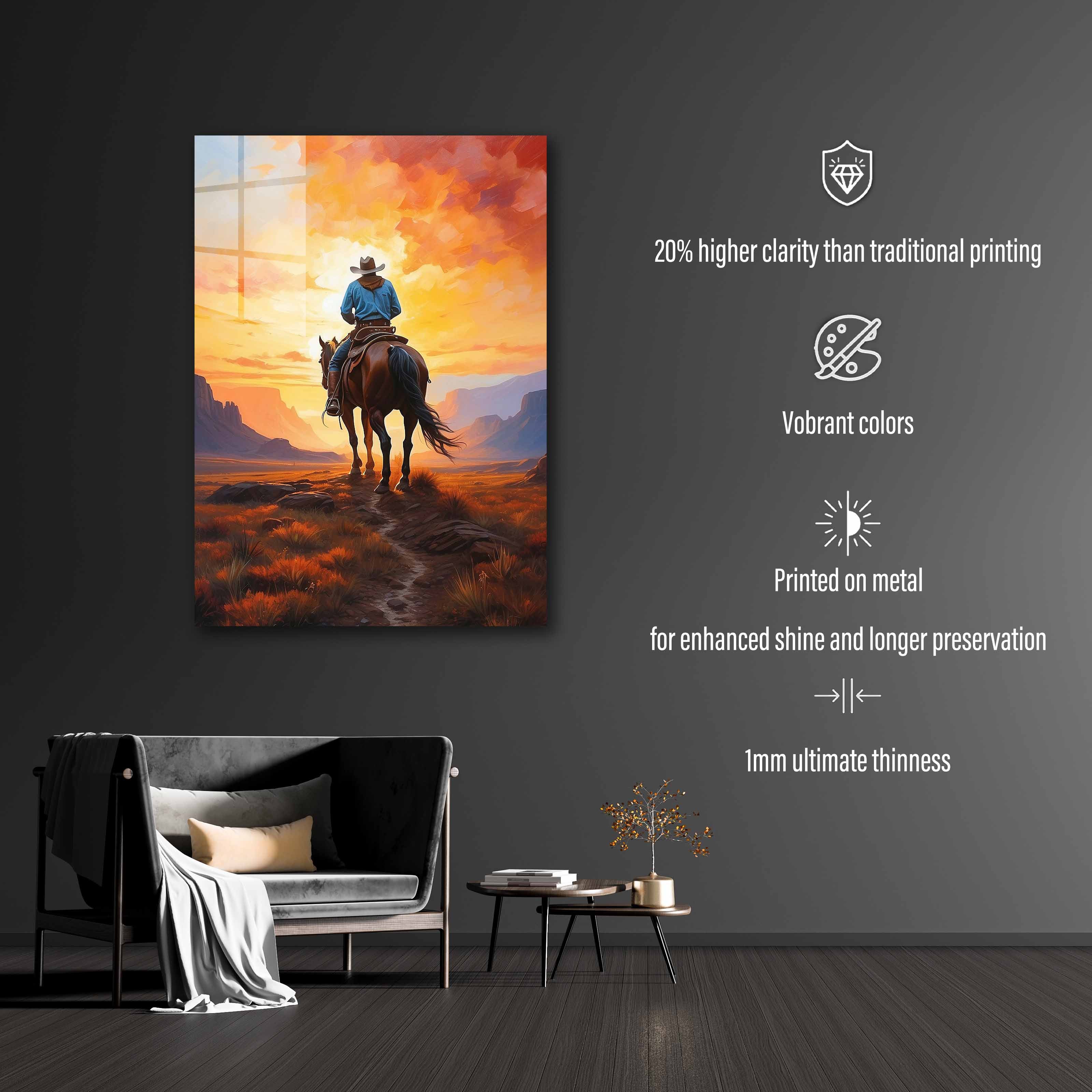 Painting of People Riding Horses-designed by @Beat Art