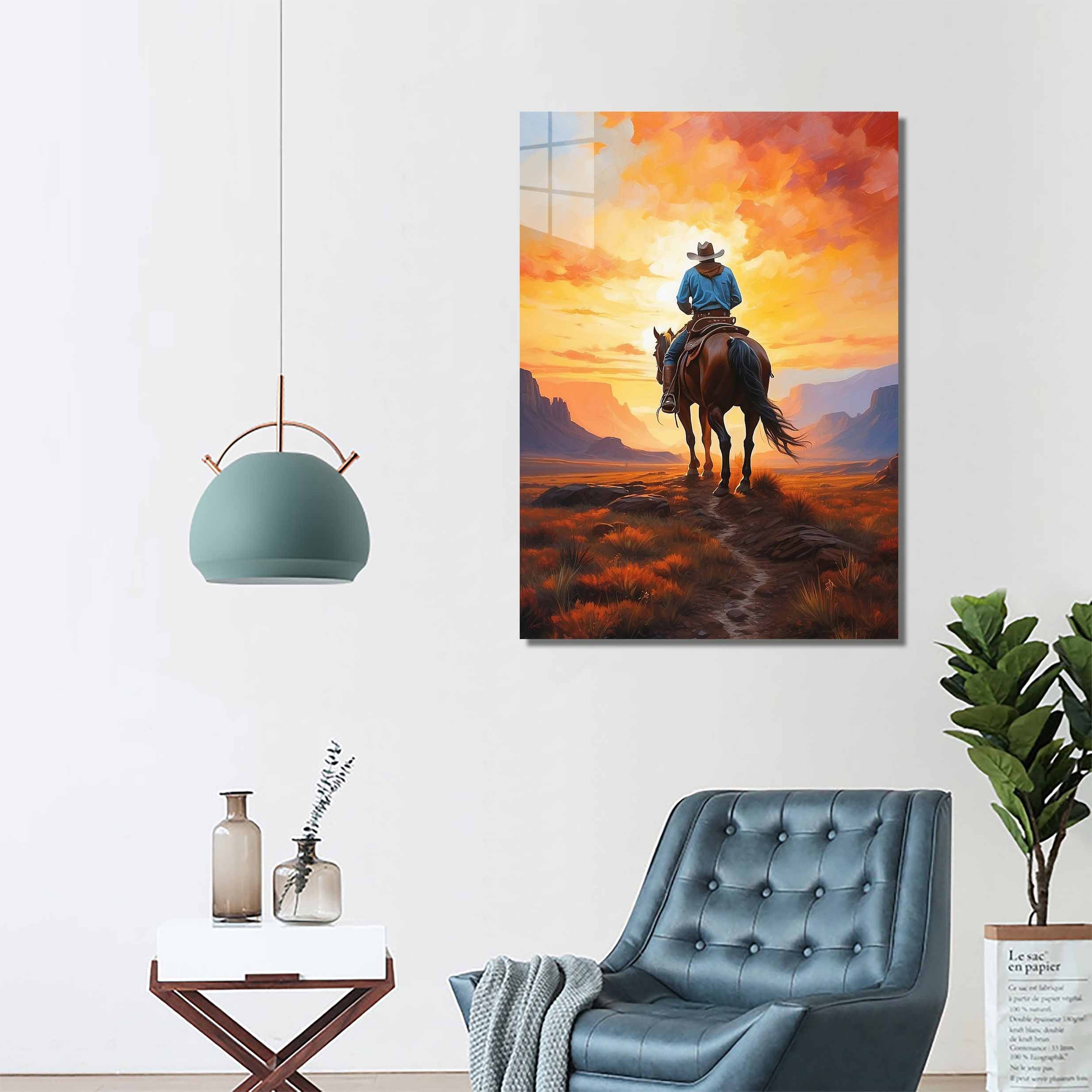 Painting of People Riding Horses-designed by @Beat Art