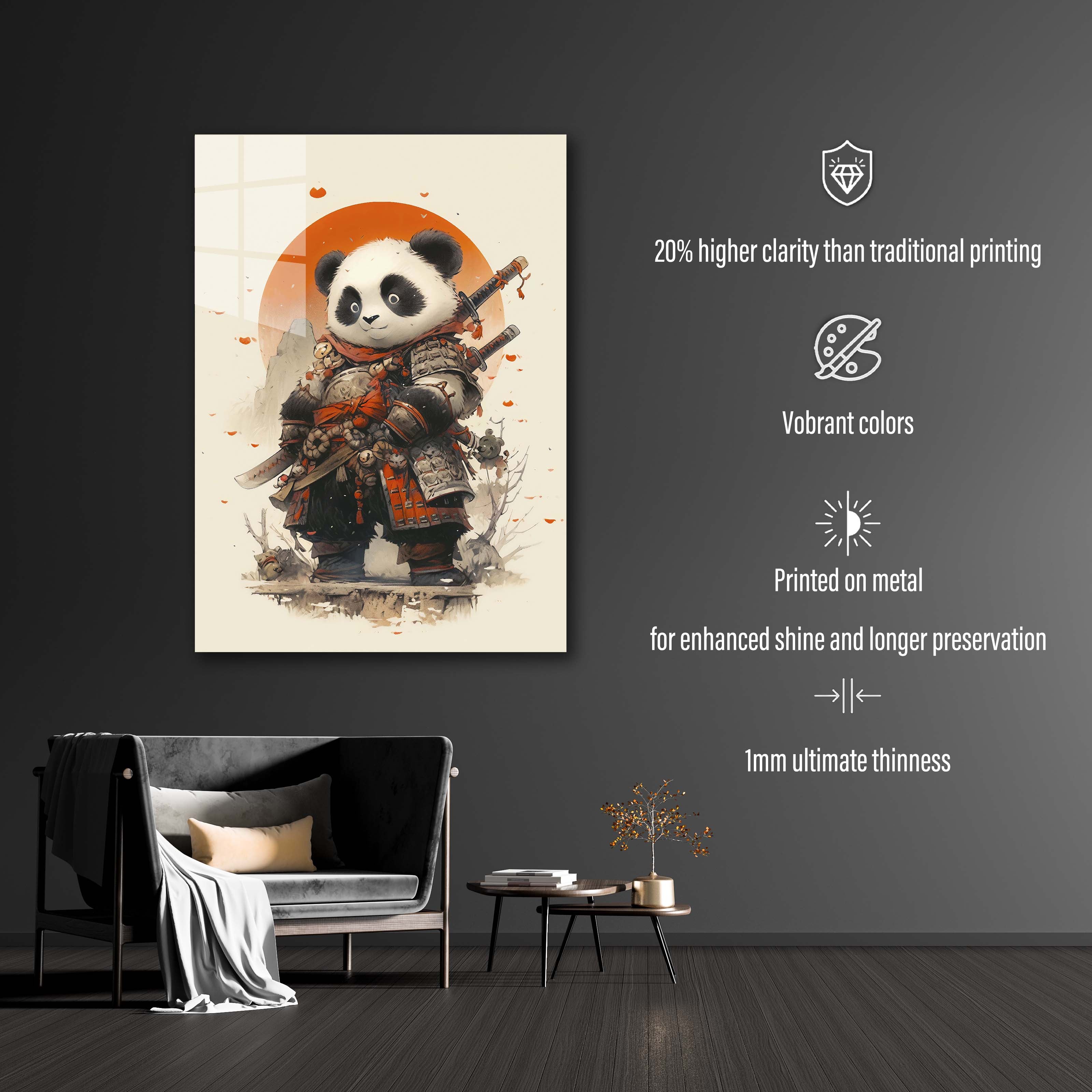 Panda Samurai-designed by @Diegosilva.arts