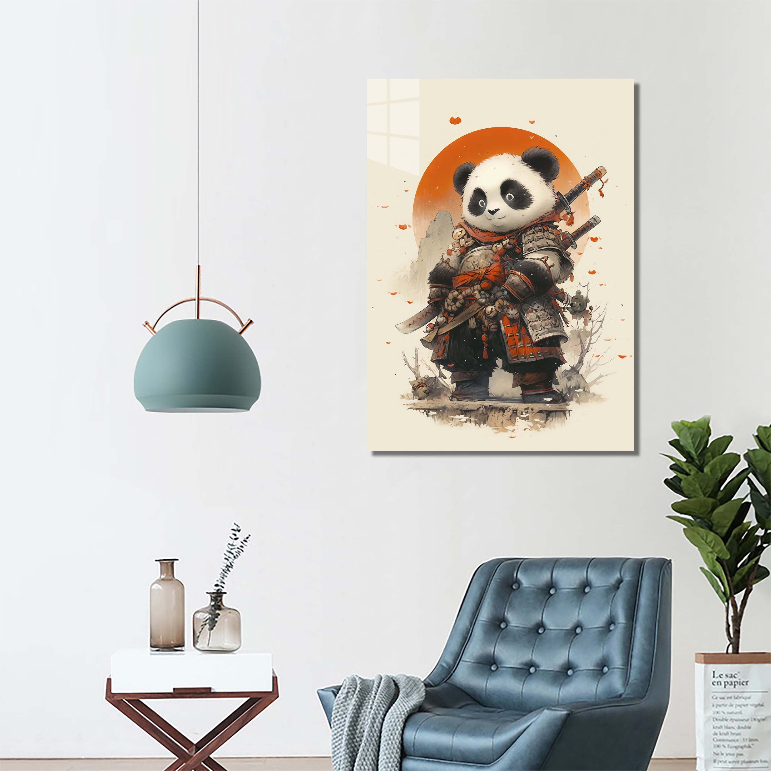 Panda Samurai-designed by @Diegosilva.arts