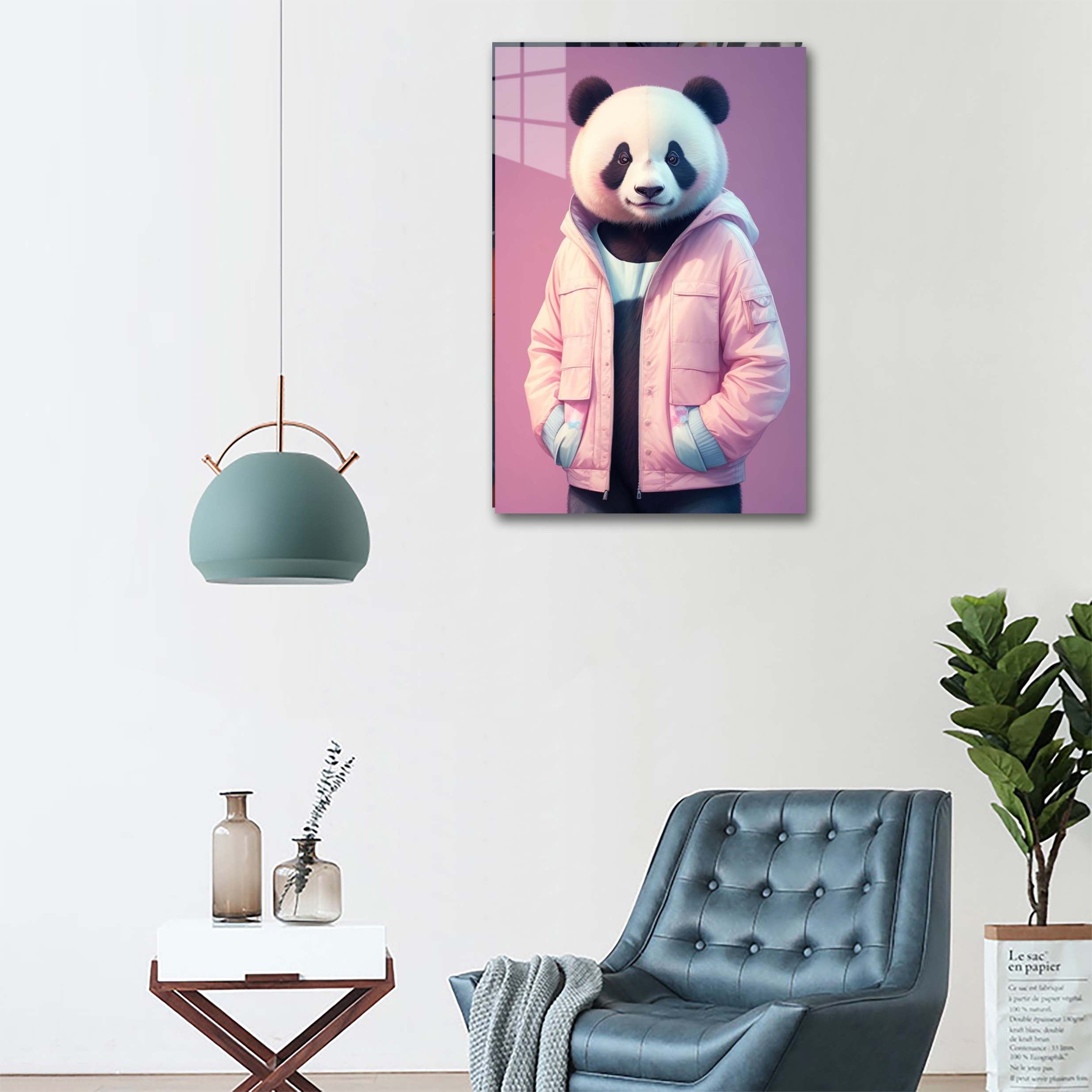 Panda Wearing Jacket-Artwork by @VICKY