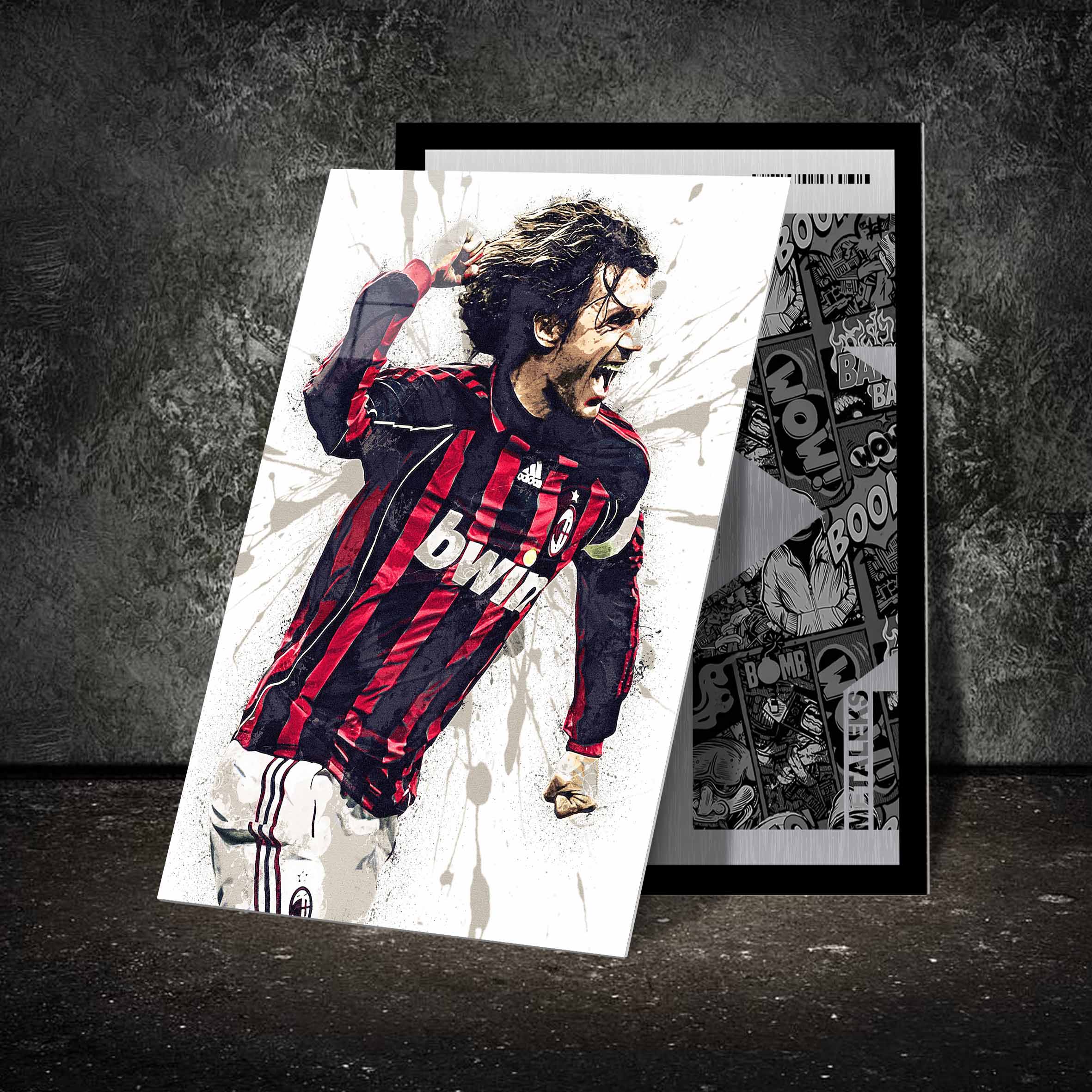Paolo Maldini AC Milan poster