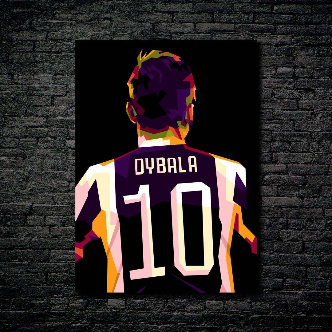 Paulo Dybala in best poster pop art-designed by @Amirudin kosong enam