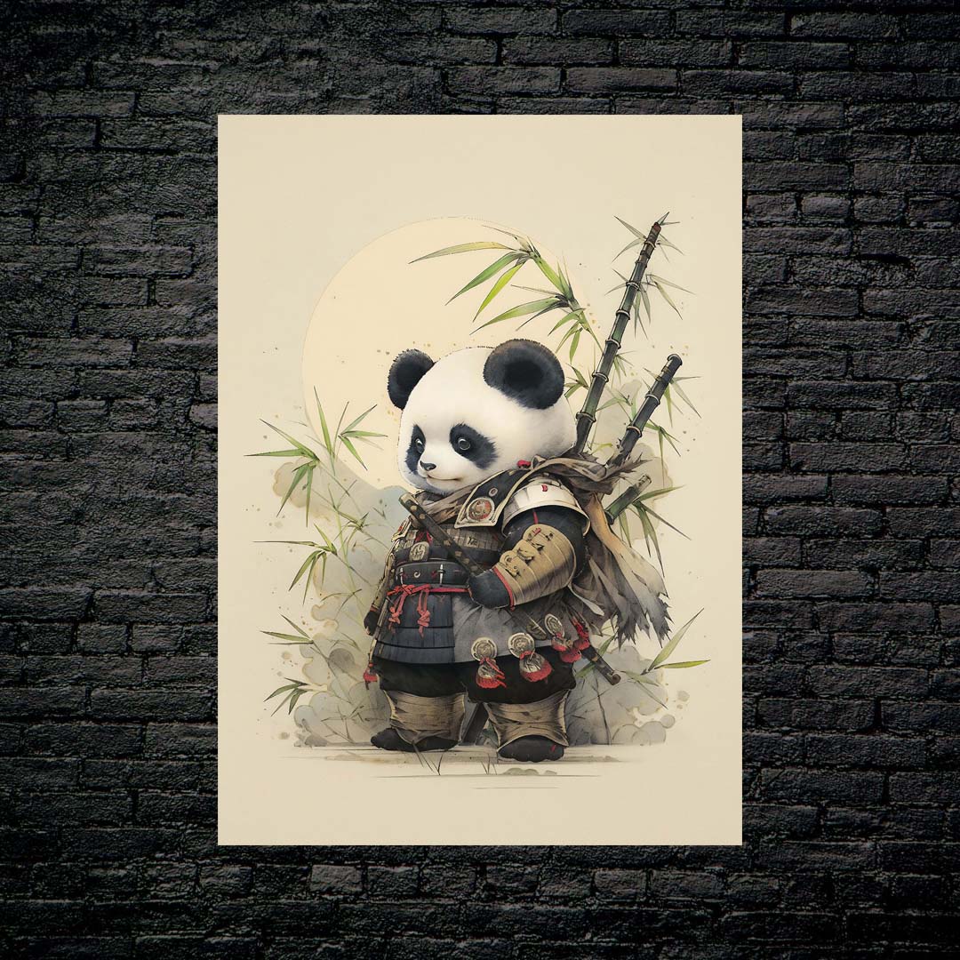 Peaceful Panda Samurai-Artwork by @Diegosilva.arts
