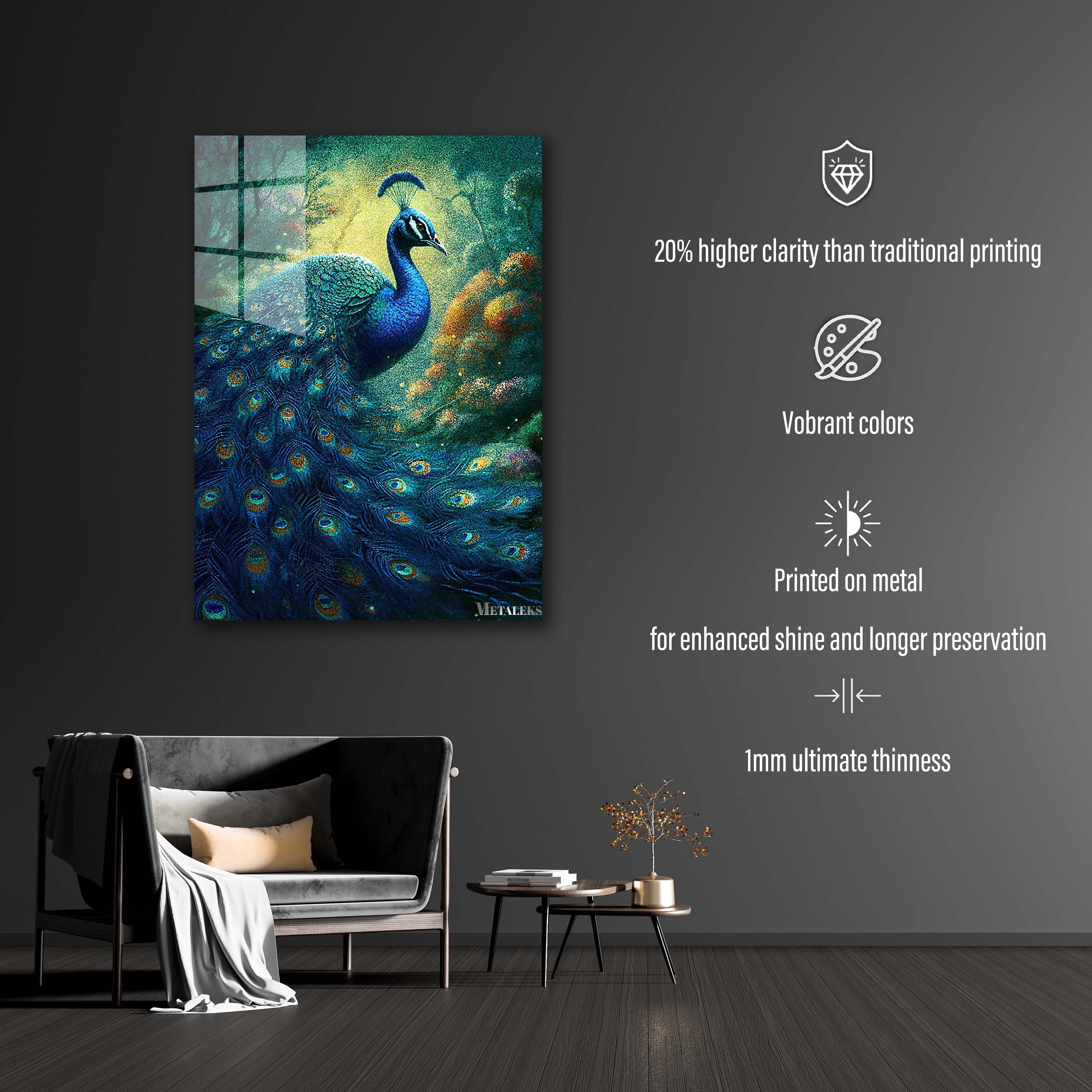 Peafowl abstract Painting-designed by @elzart_gallery