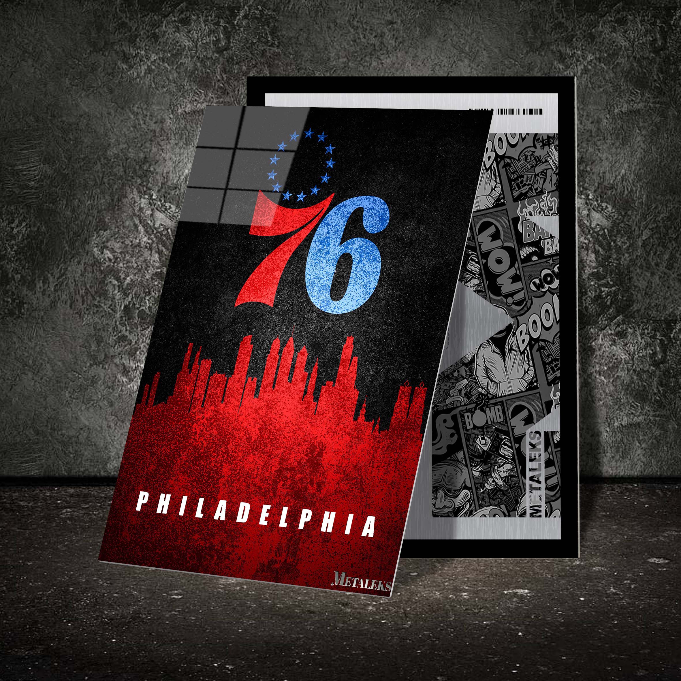 Philadelphia 76ers Philadelphia Pennsylvania State Map-designed by @Hoang Van Thuan
