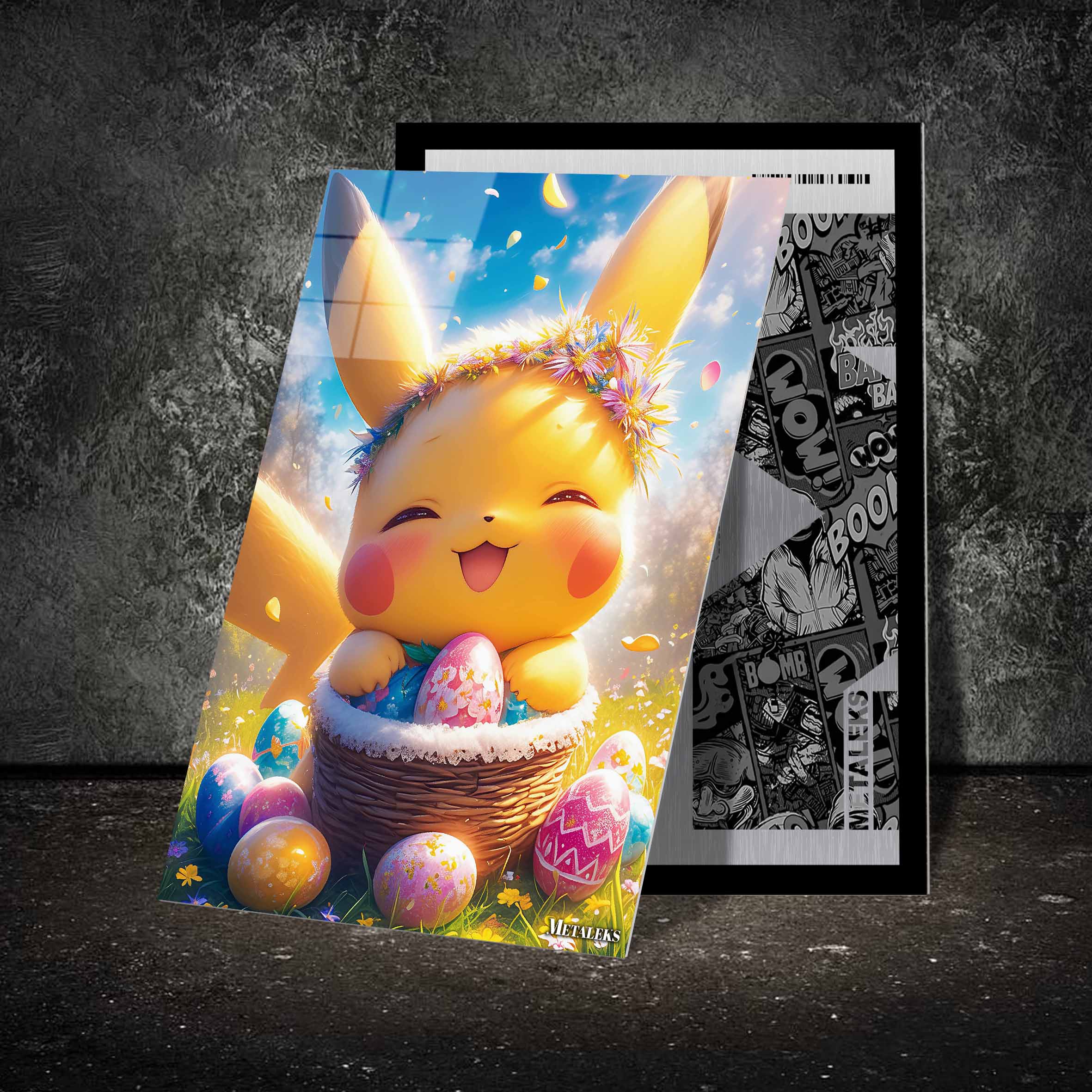 Pikachu - Easter Theme - 2-designed by @Artfinity