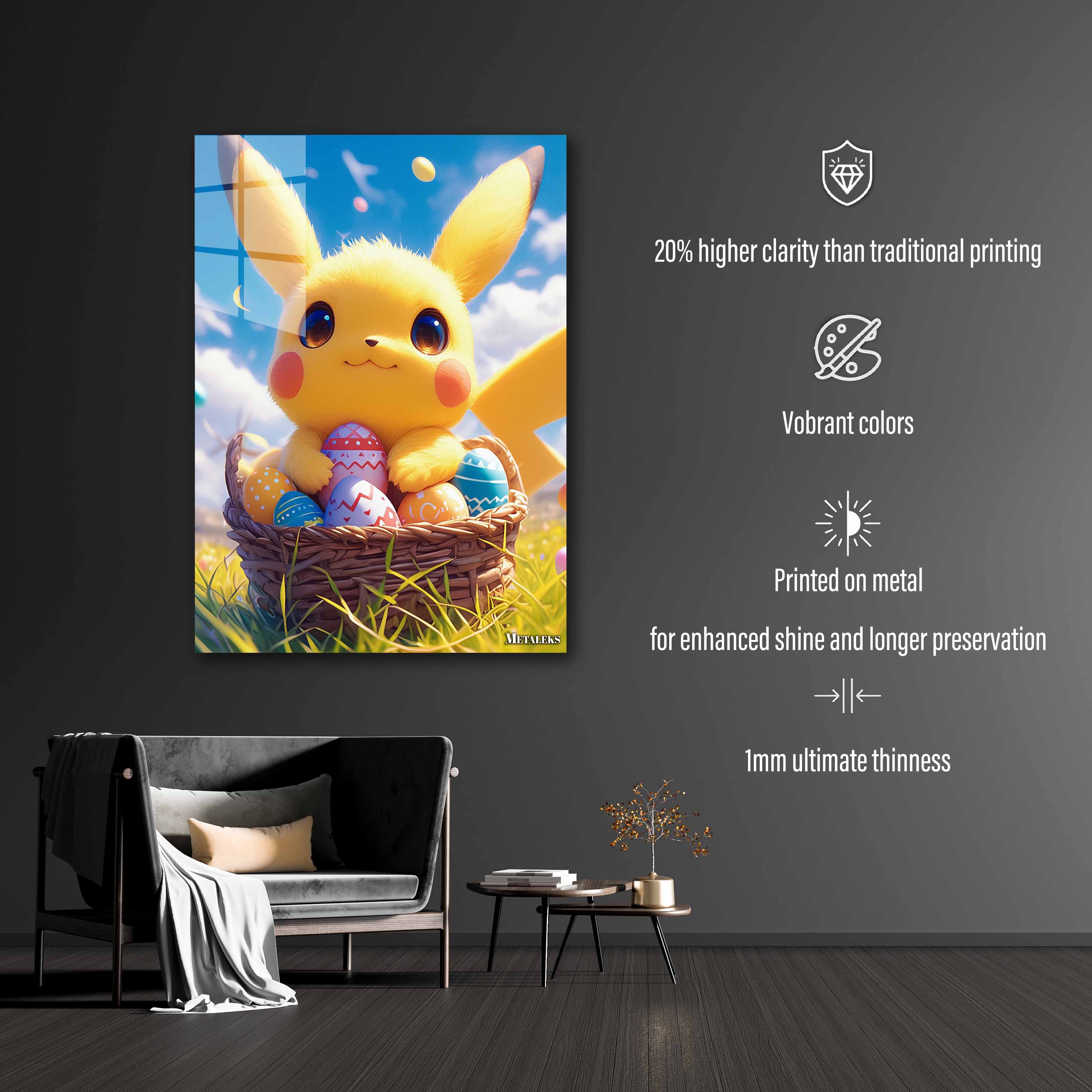 Pikachu - Easter Theme - 3-designed by @Artfinity