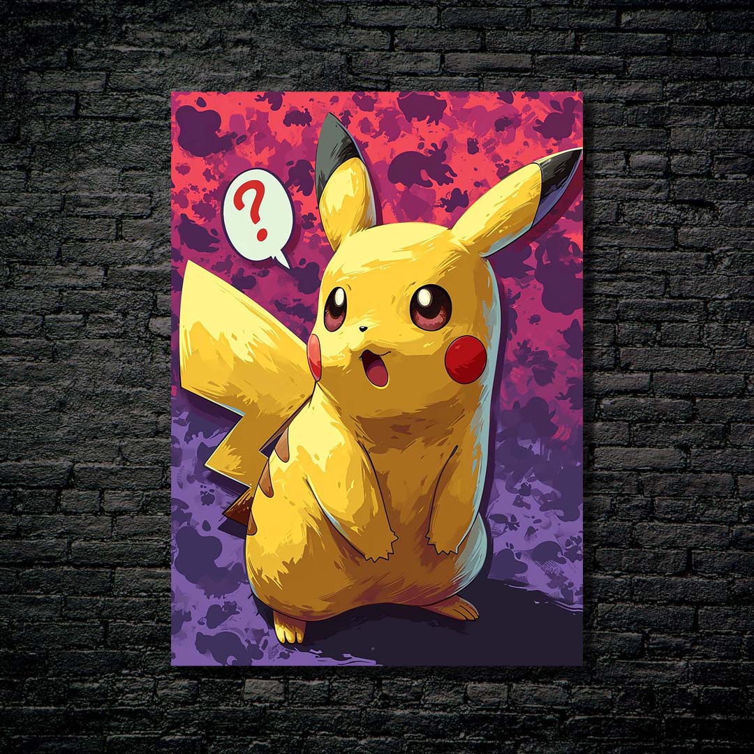 colorful pokemon pikachu-Artwork by @ tuman_69