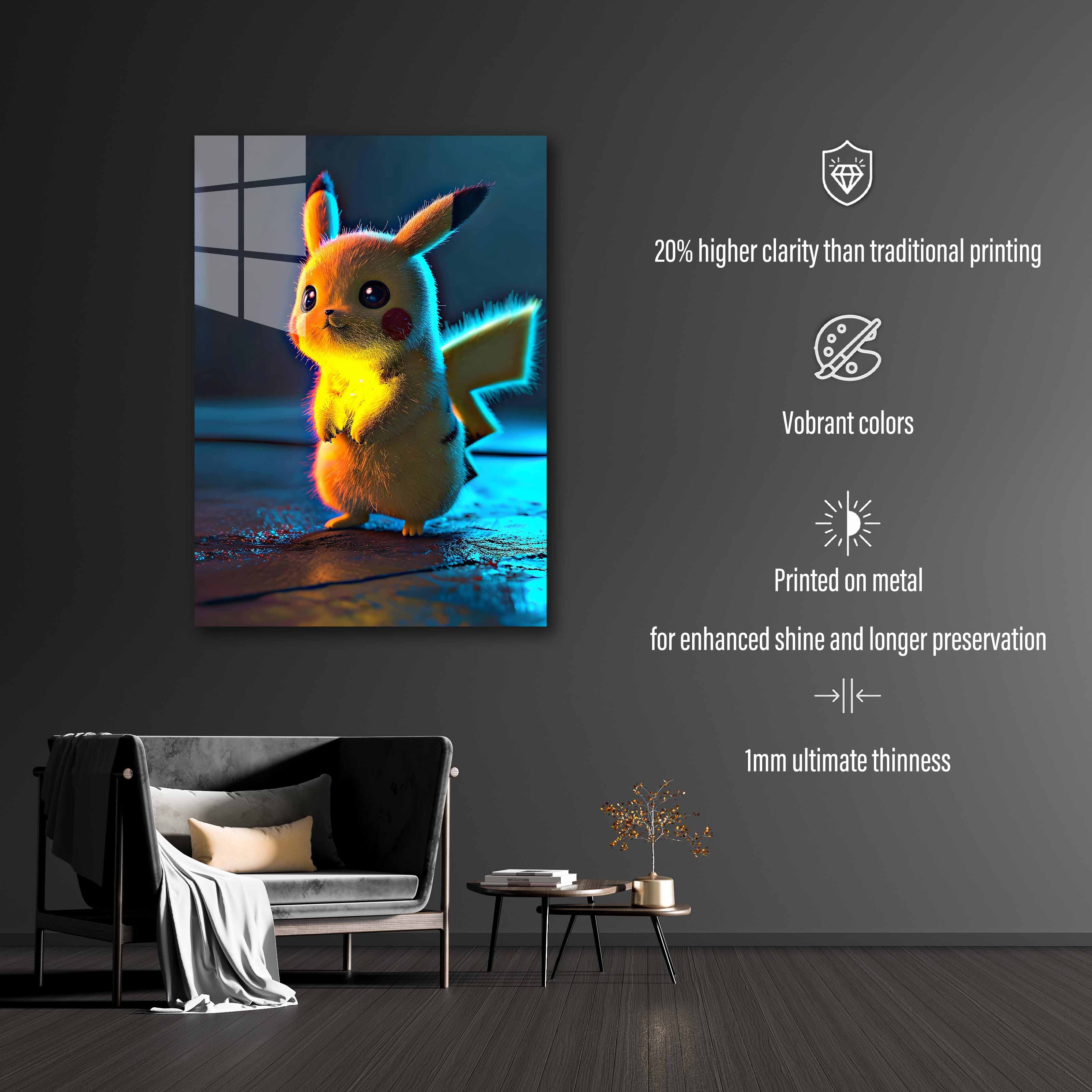 Pikachu from pokemon-designed by @Blinkburst
