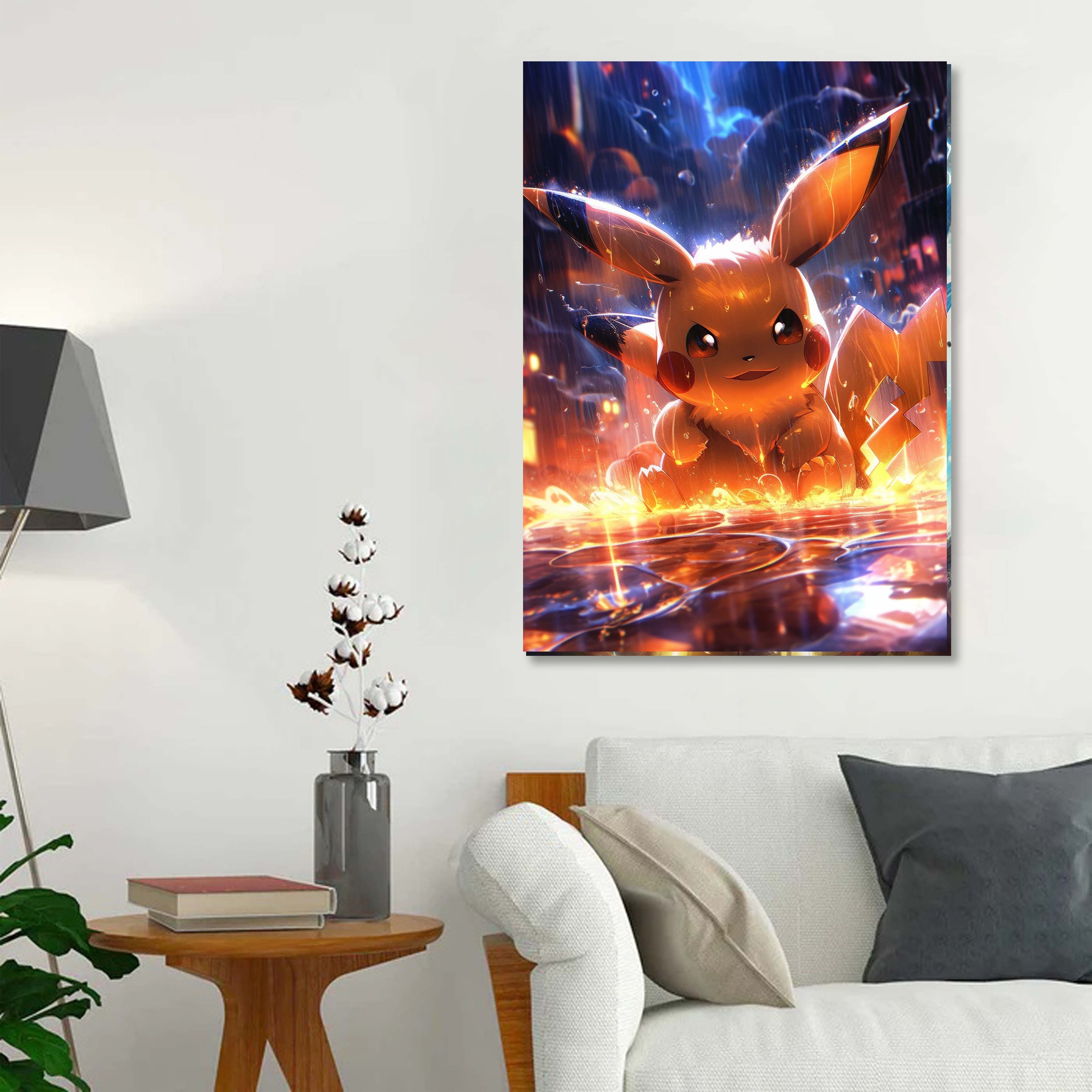 Pikachu wallpaper -designed by @visinaire.ai