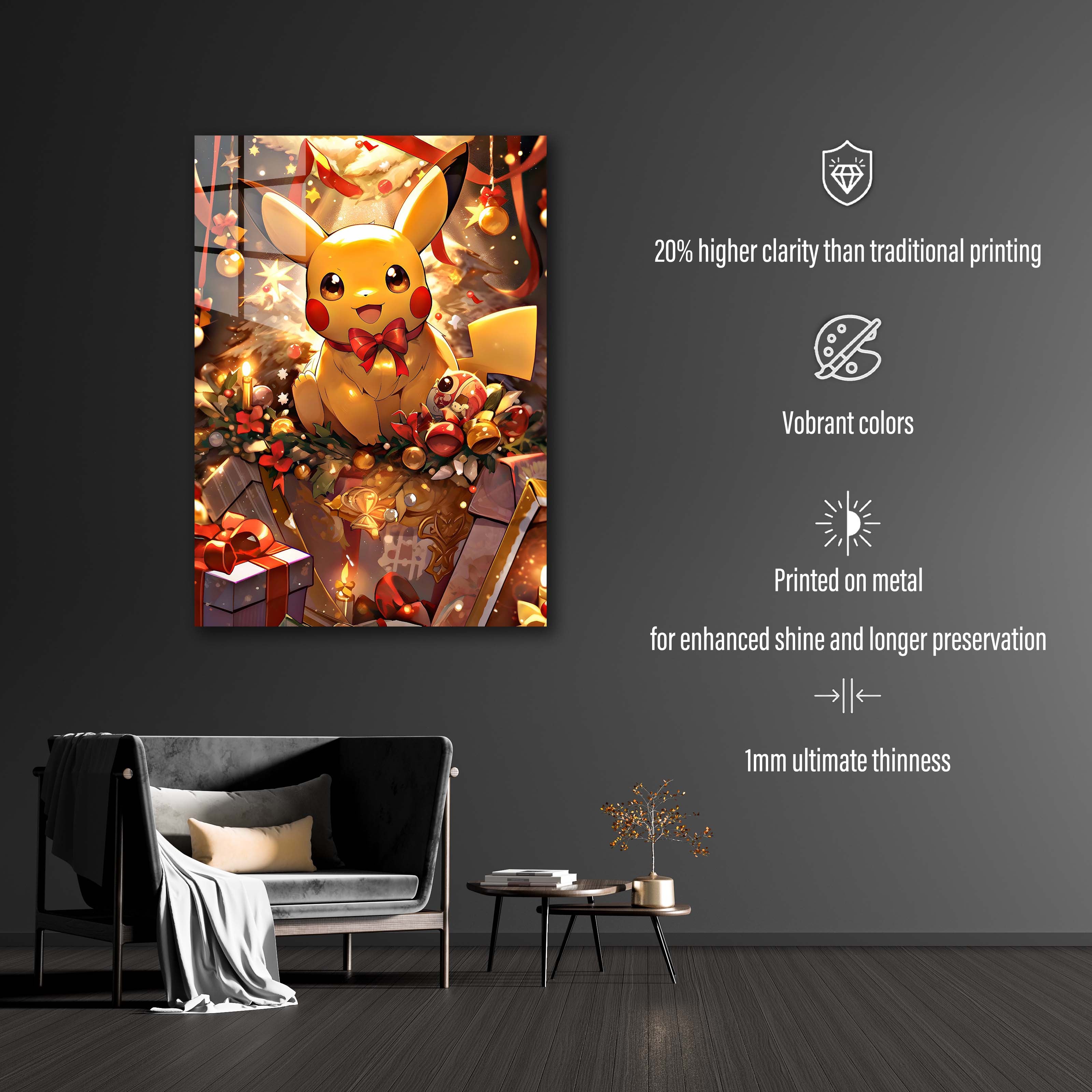 Pikachu with Chrisstmas Gifts-designed by @Blinkburst