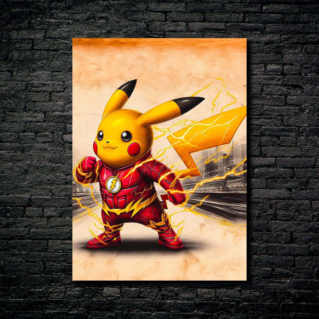 Pikachu x Flash-designed by @Creativity_Artopia