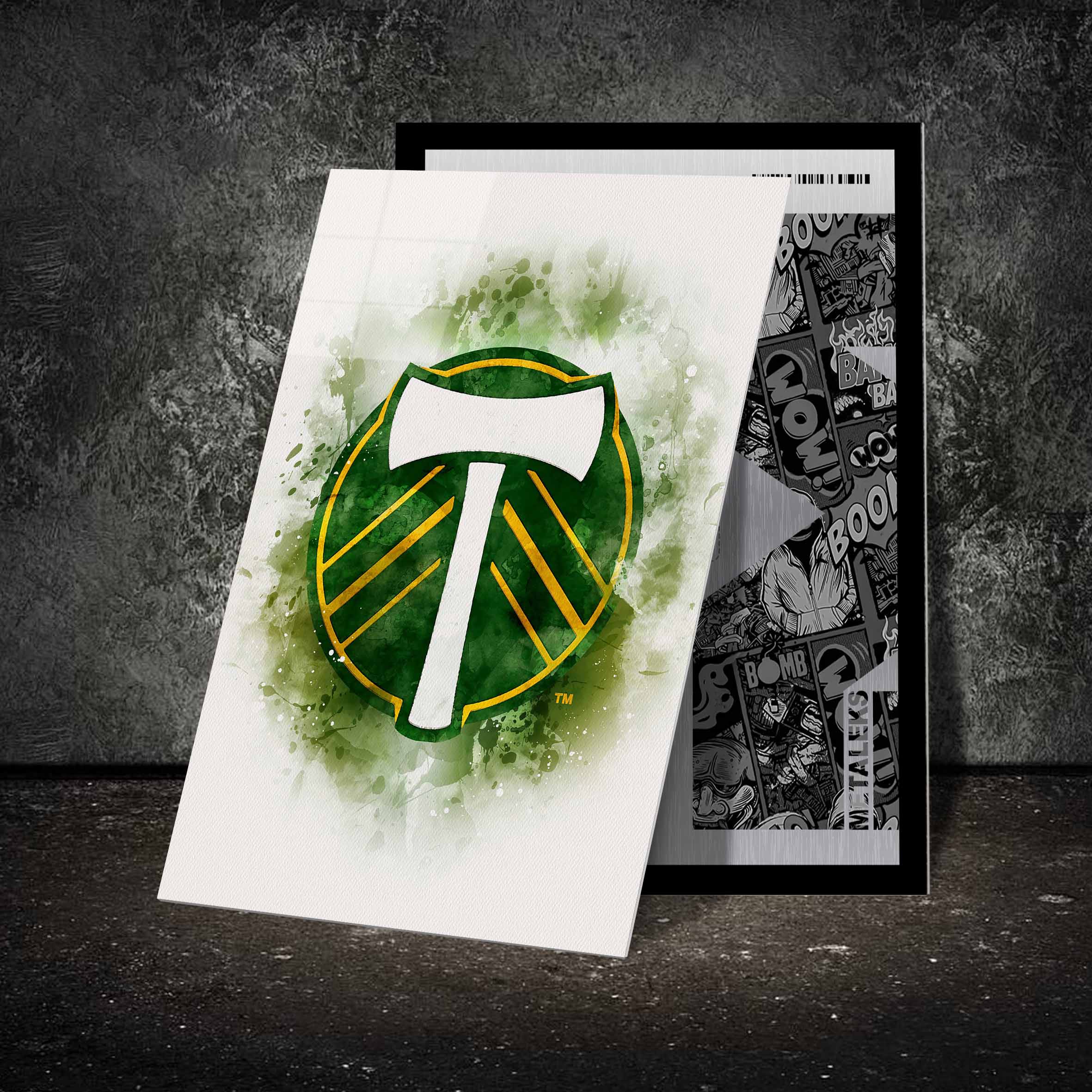 Portland Timbers water color-designed by @Hoang Van Thuan