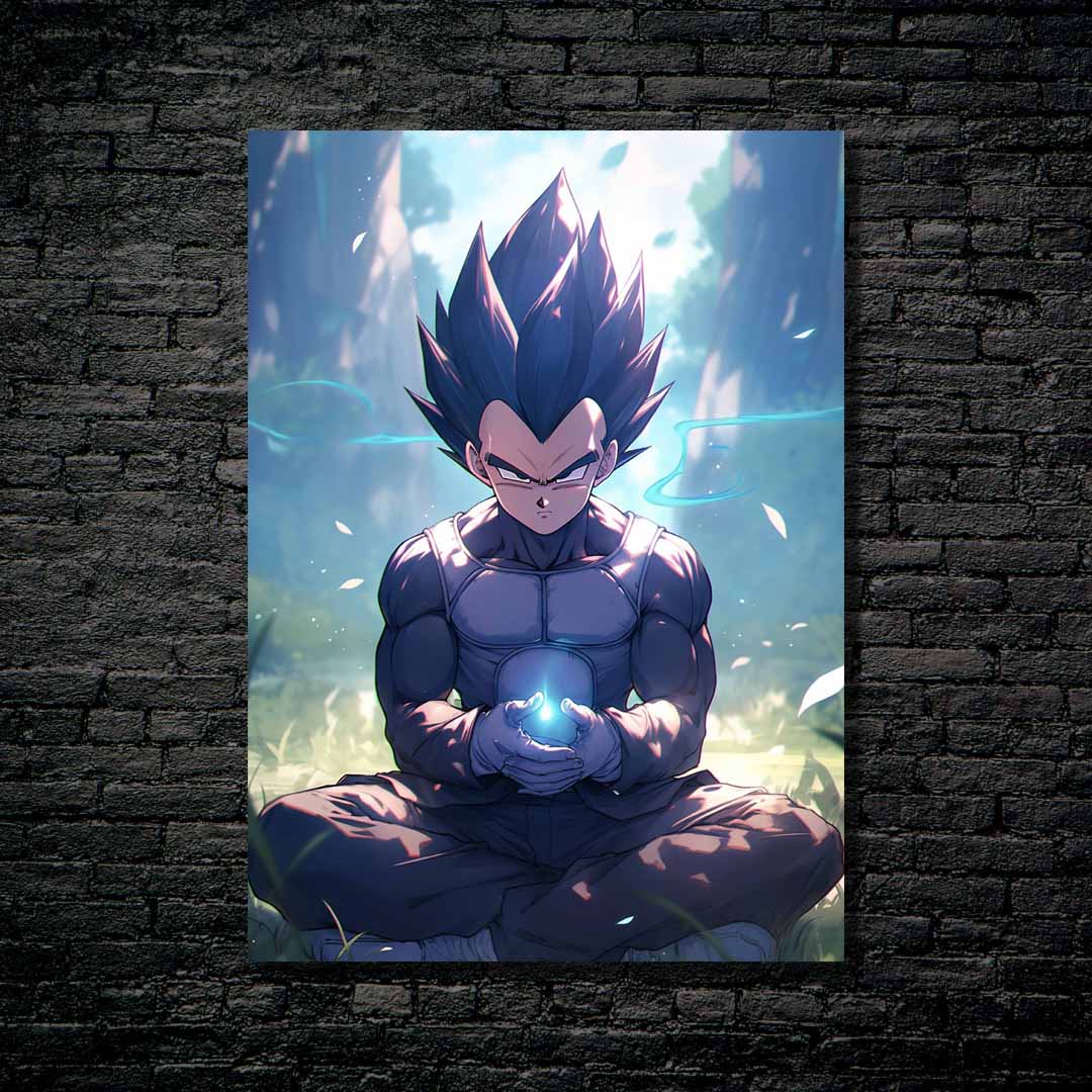 Princely Calm_ Vegeta's Meditation in the Storm