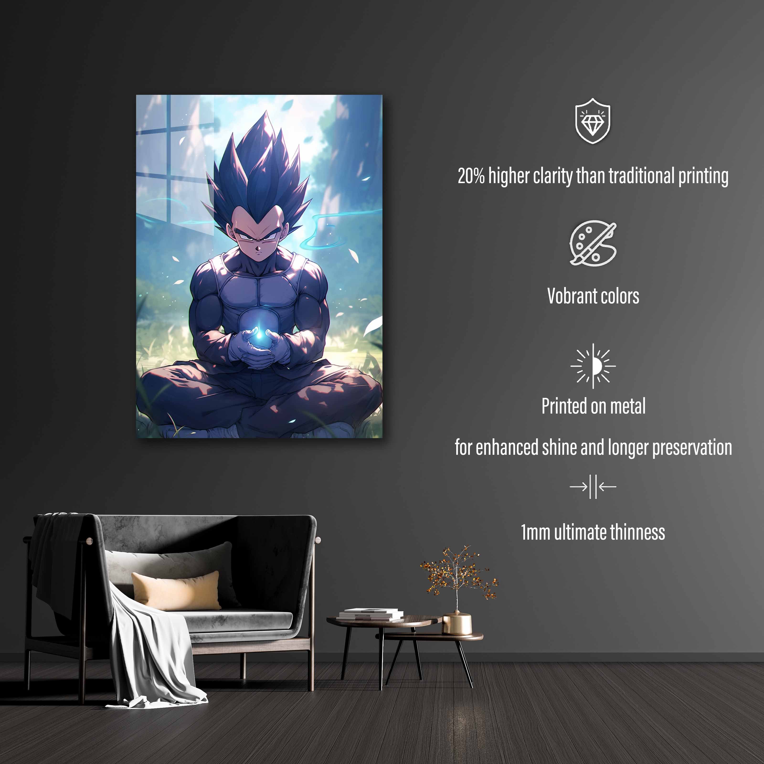 Princely Calm_ Vegeta's Meditation in the Storm