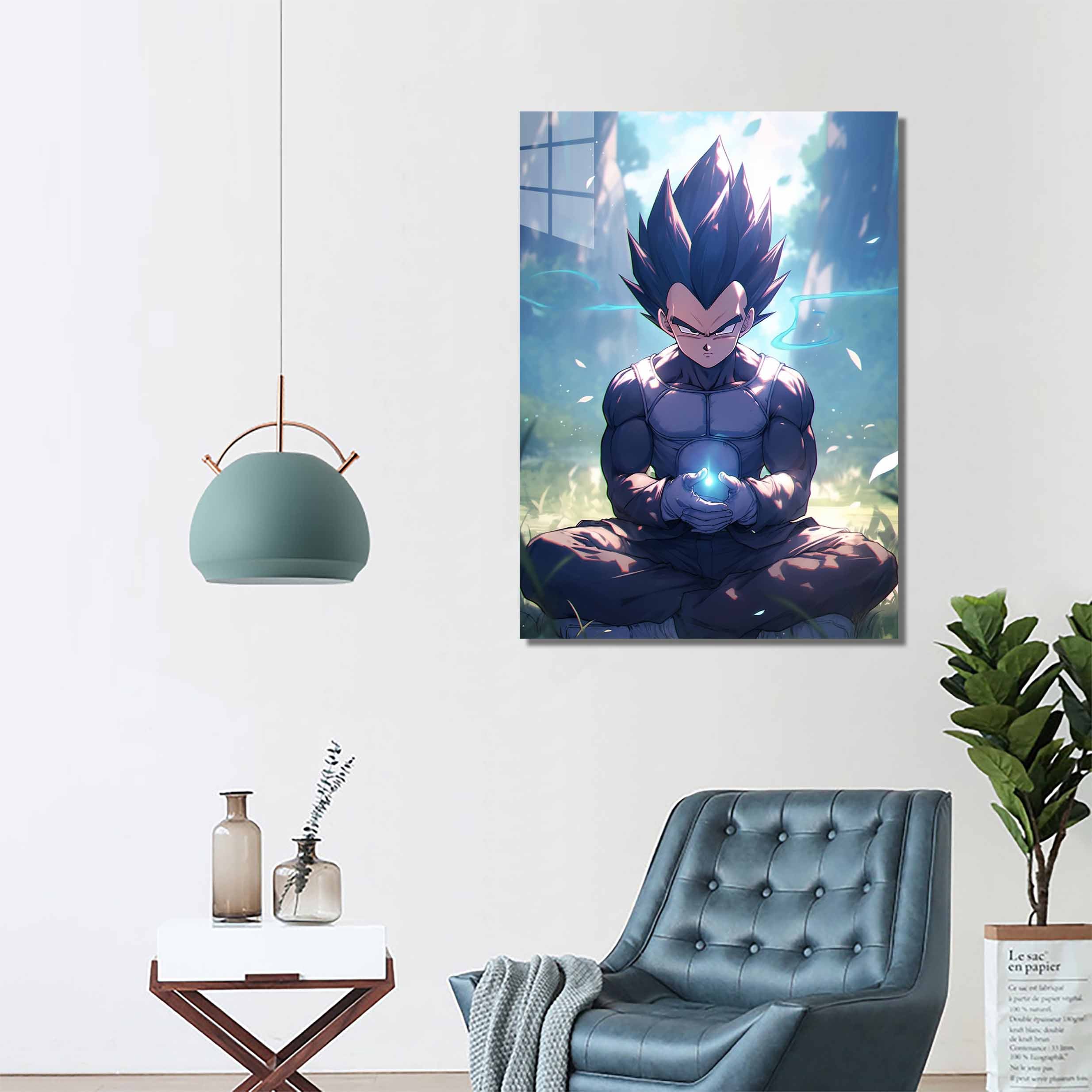Princely Calm_ Vegeta's Meditation in the Storm