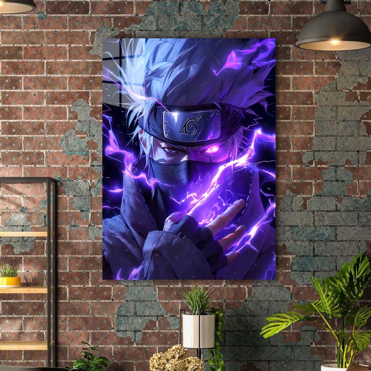 Purple Lightning Kakashi-designed by @Ai_inkdreams