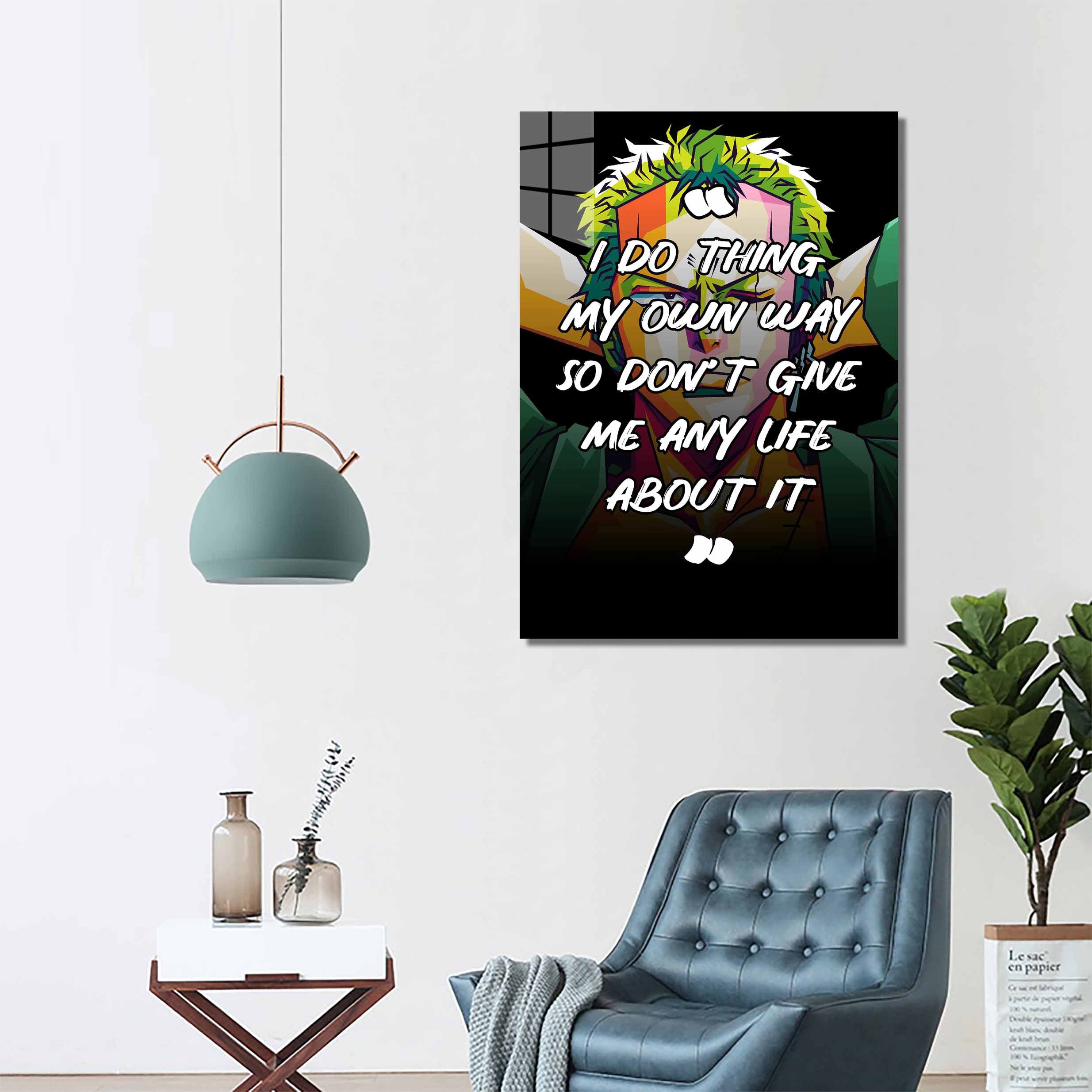 Quotes zoro-designed by @Doublede Design