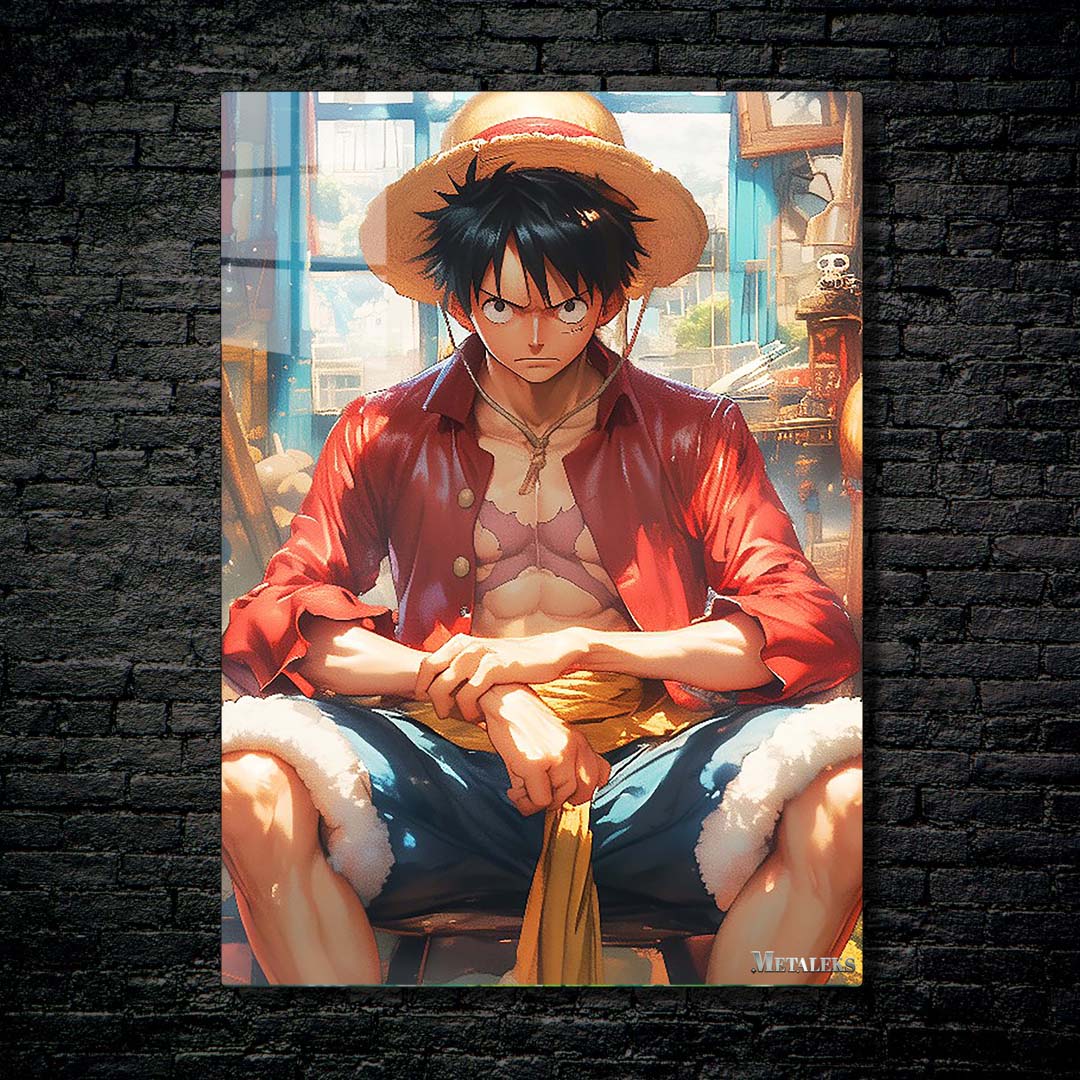 R105 Monkey the luffy sit on the chair