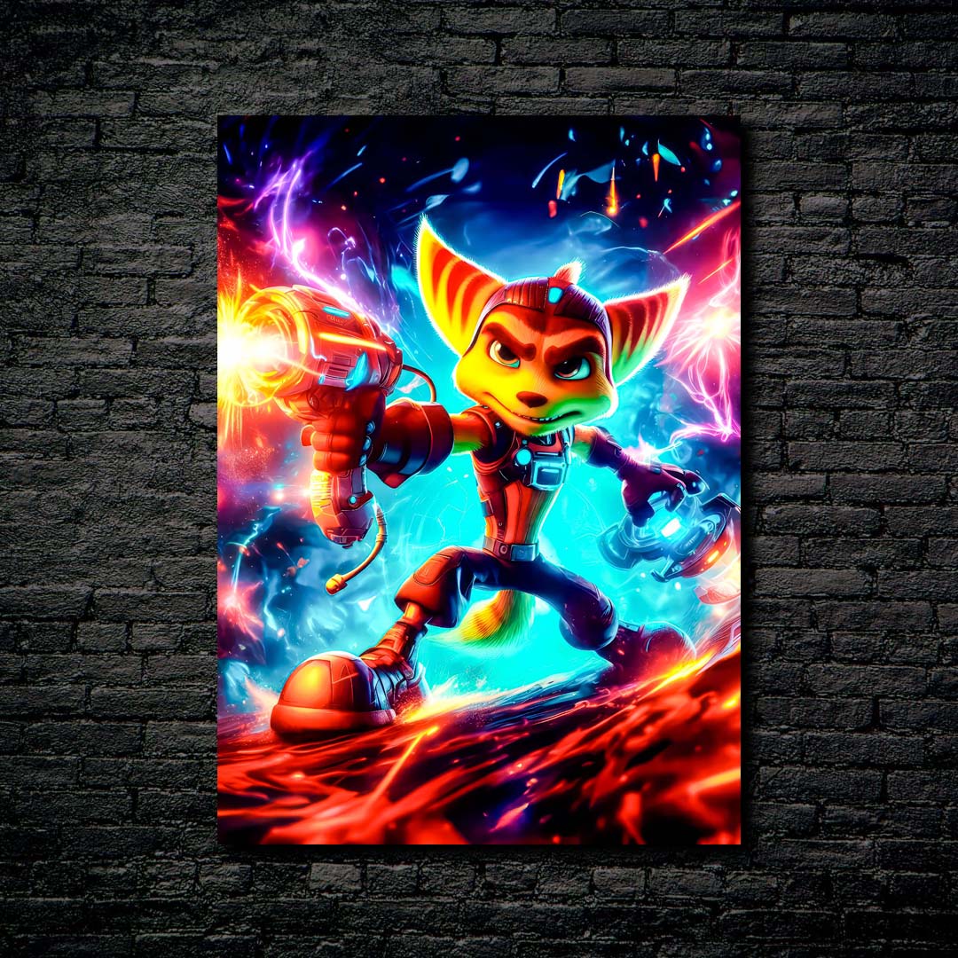 Ratchet and clank-designed by @starart_ia