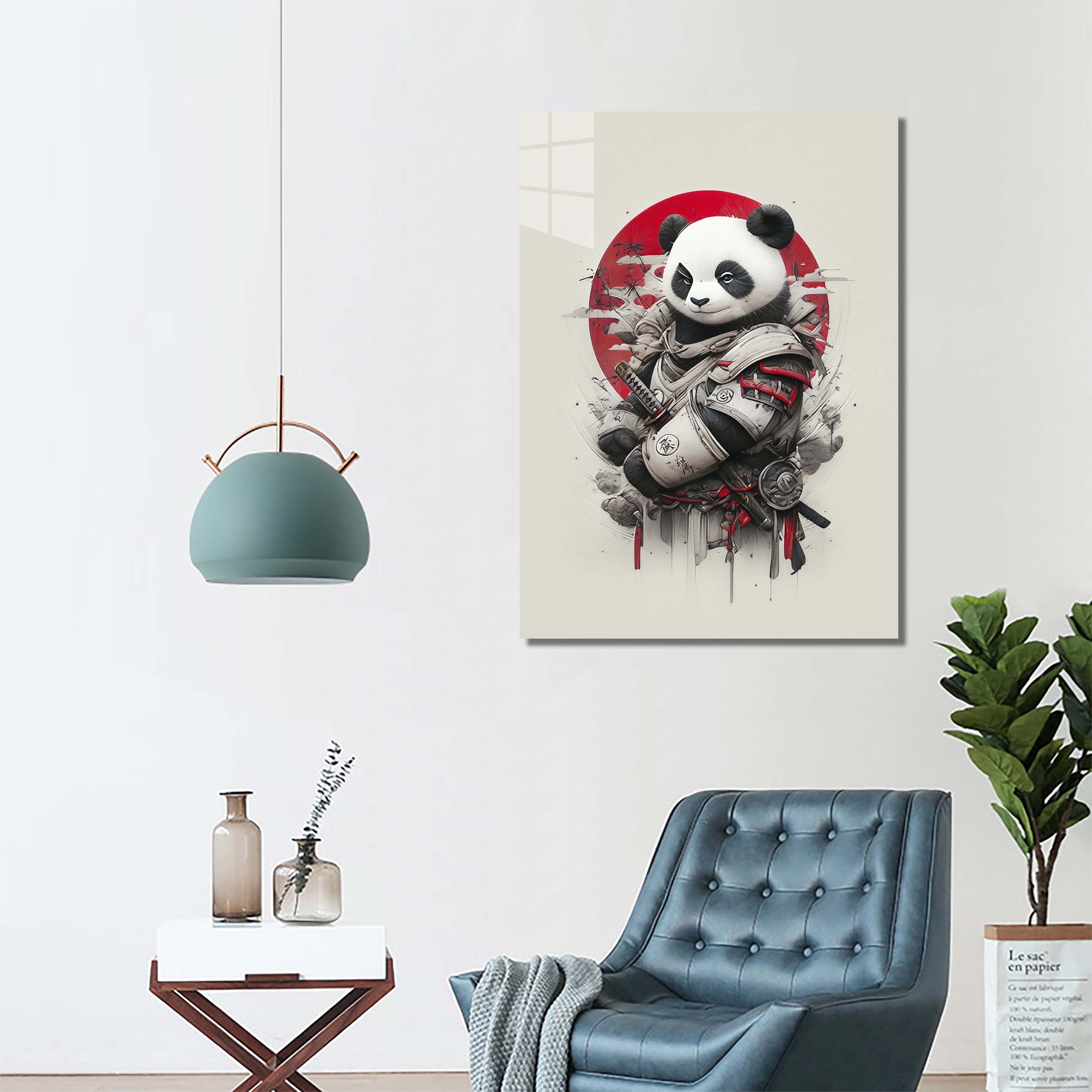 Red Panda Samurai-designed by @Diegosilva.arts