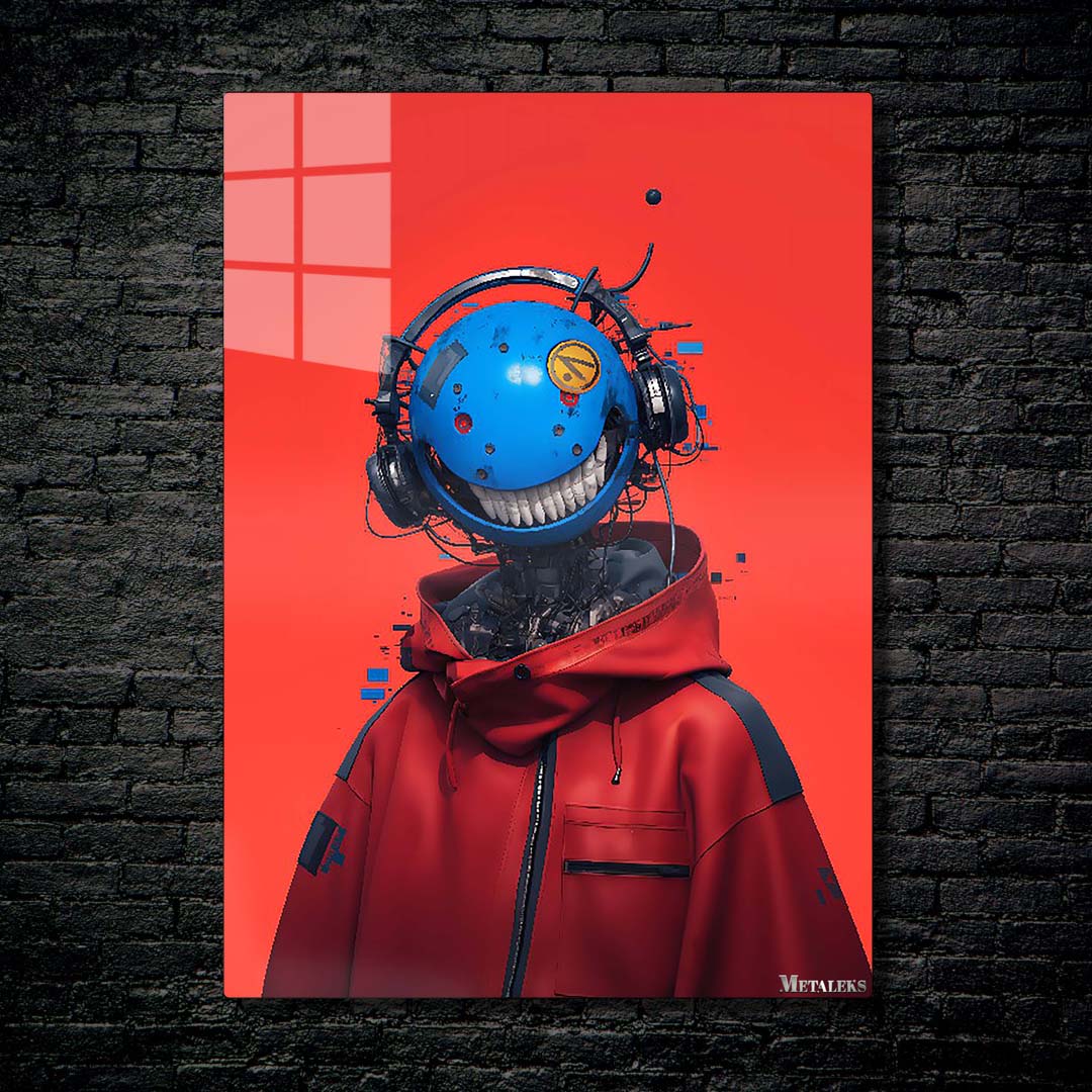 Red Smiley 01-Artwork by @VanessaGF