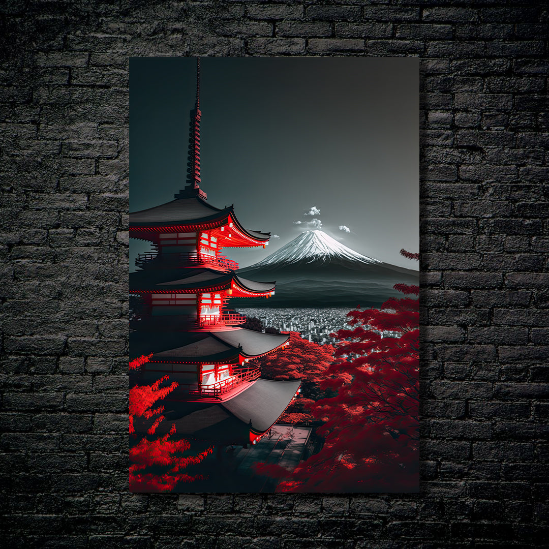 Red Tower-Artwork de @Da vinci Ai Art