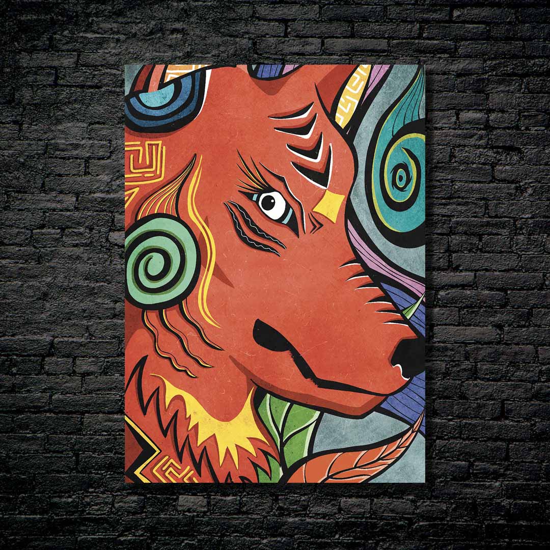 Red Wolf-designed by @Cuti Art