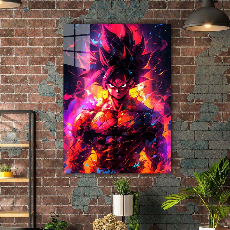 Red explosion Goku -designed by @Ai_inkdreams