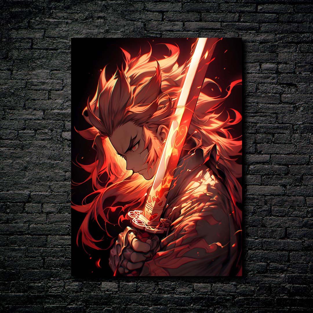 Rengoku - Flame Hashira _ Demon Slayer-designed by @Artfinity