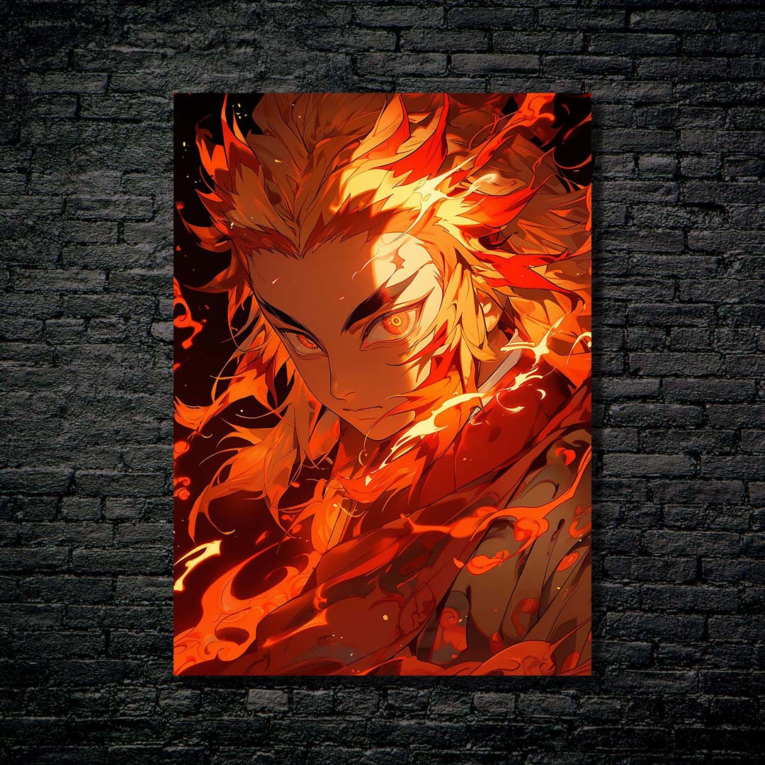 Rengoku Kyojuro Flames-designed by @Pixalaxy