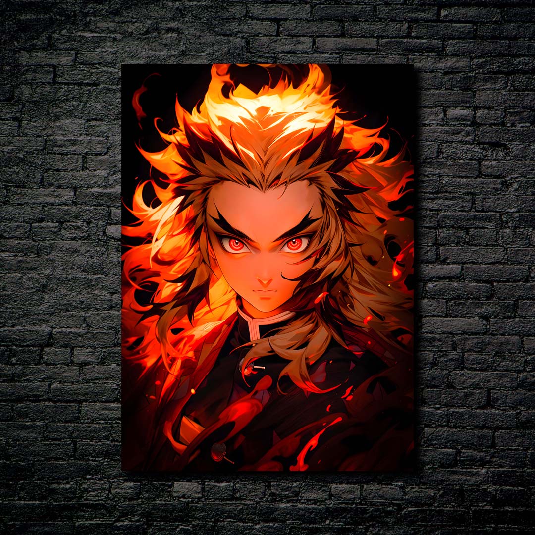 Rengoku Portrait-designed by @Kaw[ai]i!