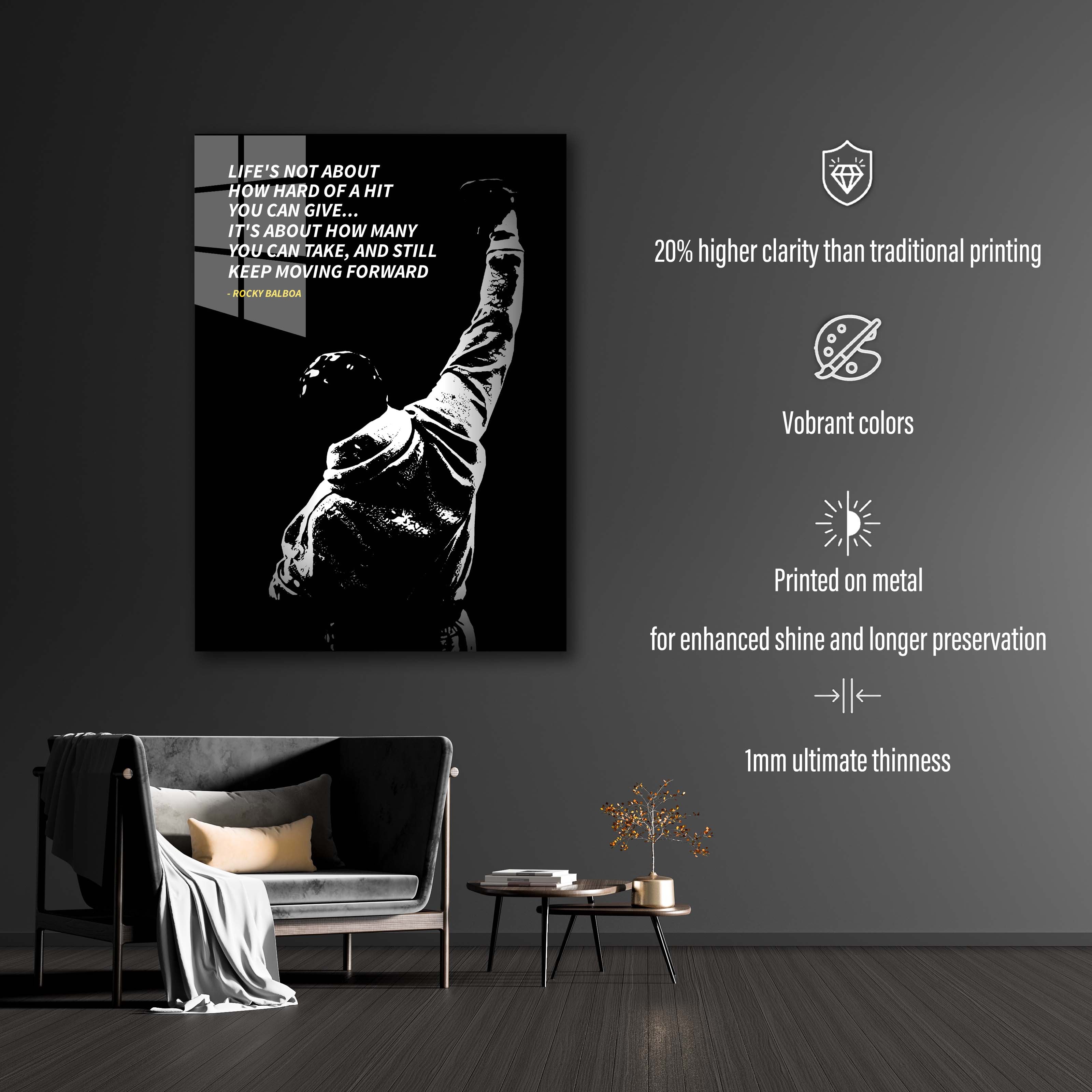 Rocky Balboa quotes  -designed by @Dayo Art