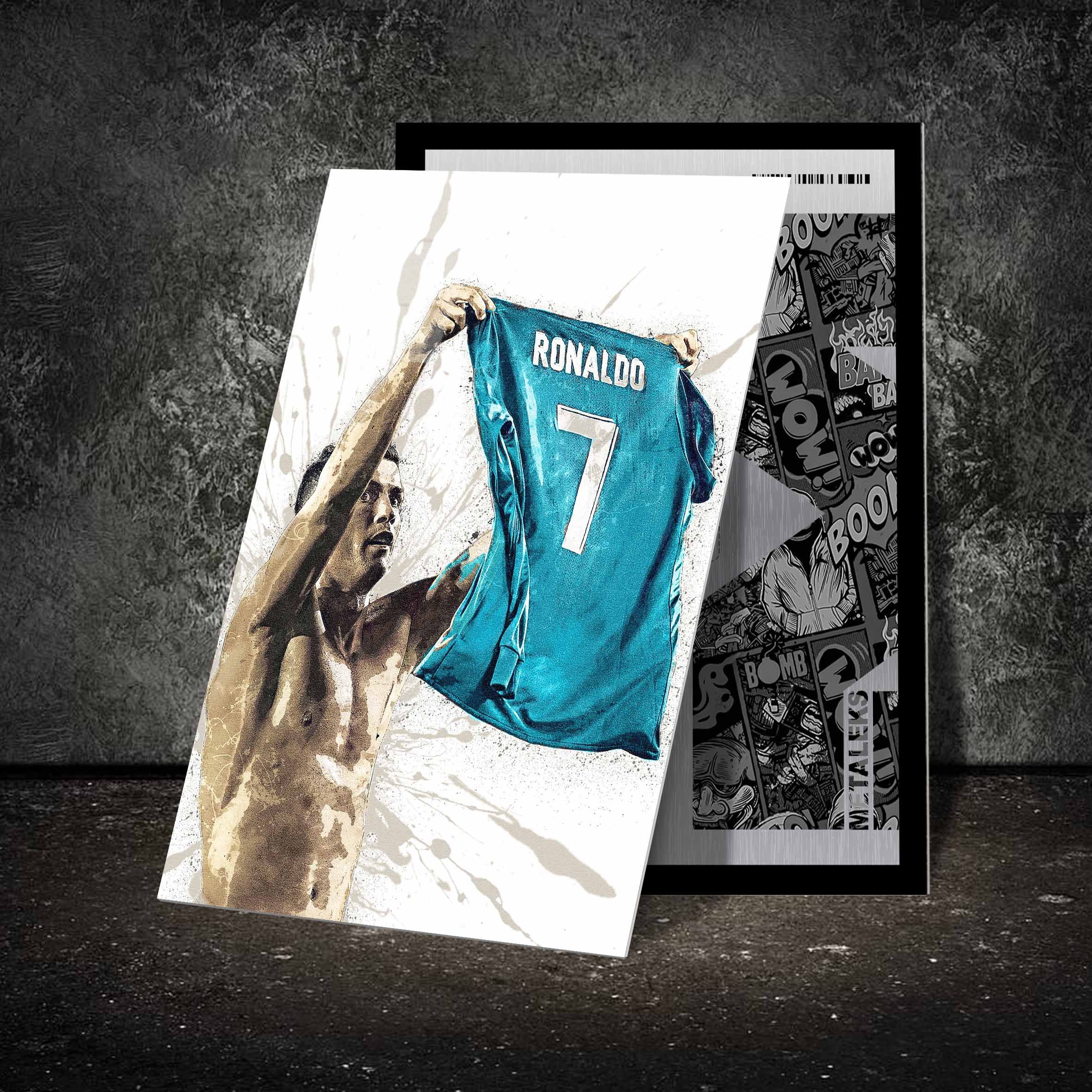 Ronaldo Real Madrid Celebration poster-designed by @Hoang Van Thuan