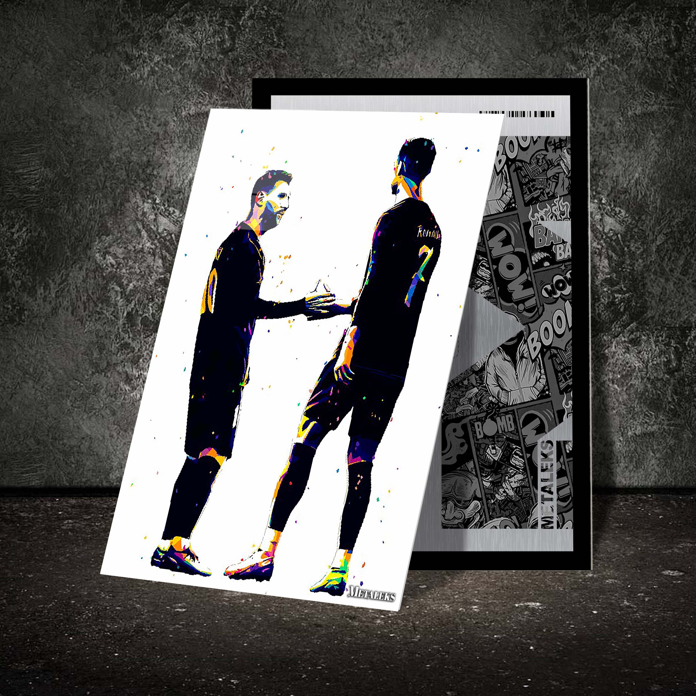 Ronaldo and Lionel Messi-designed by @Nadhifsaoqi