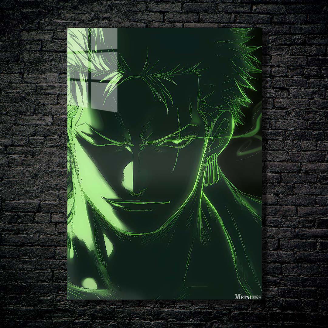 Roronoa Zoro Neon from one piece-Artwork by @Vid_M@tion