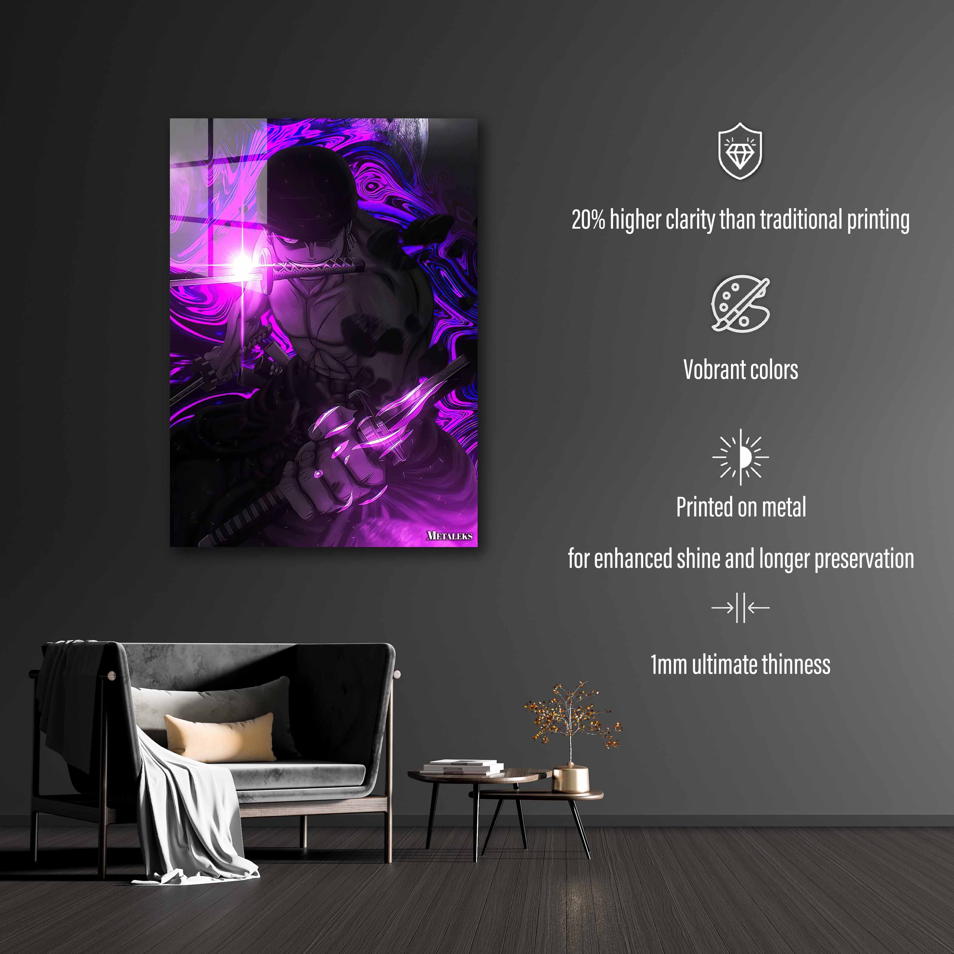 Roronoa Zoro Purple-designed by @Puffy Design