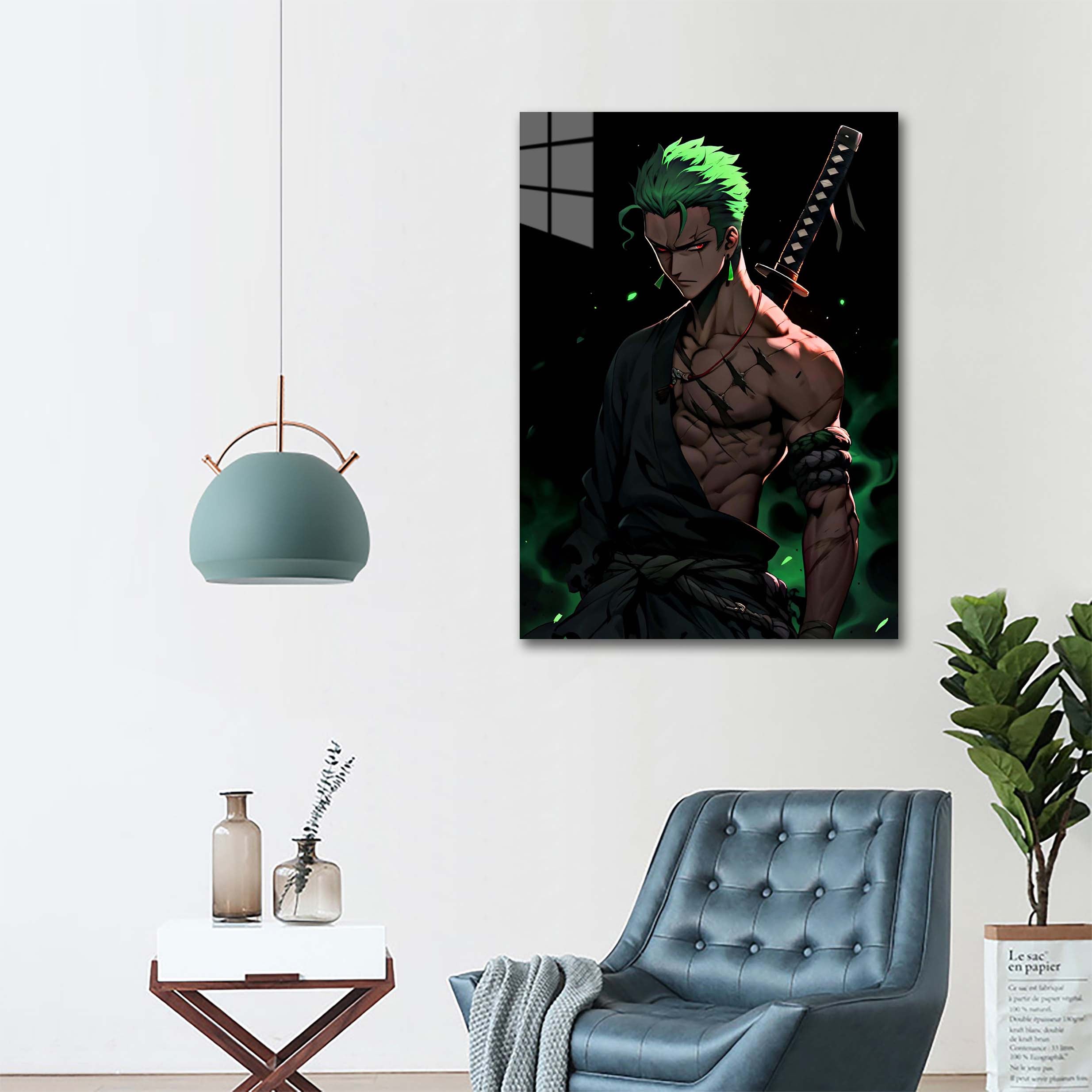 Roronoa Zoro from One piece anime-designed by @Vid_M@tion