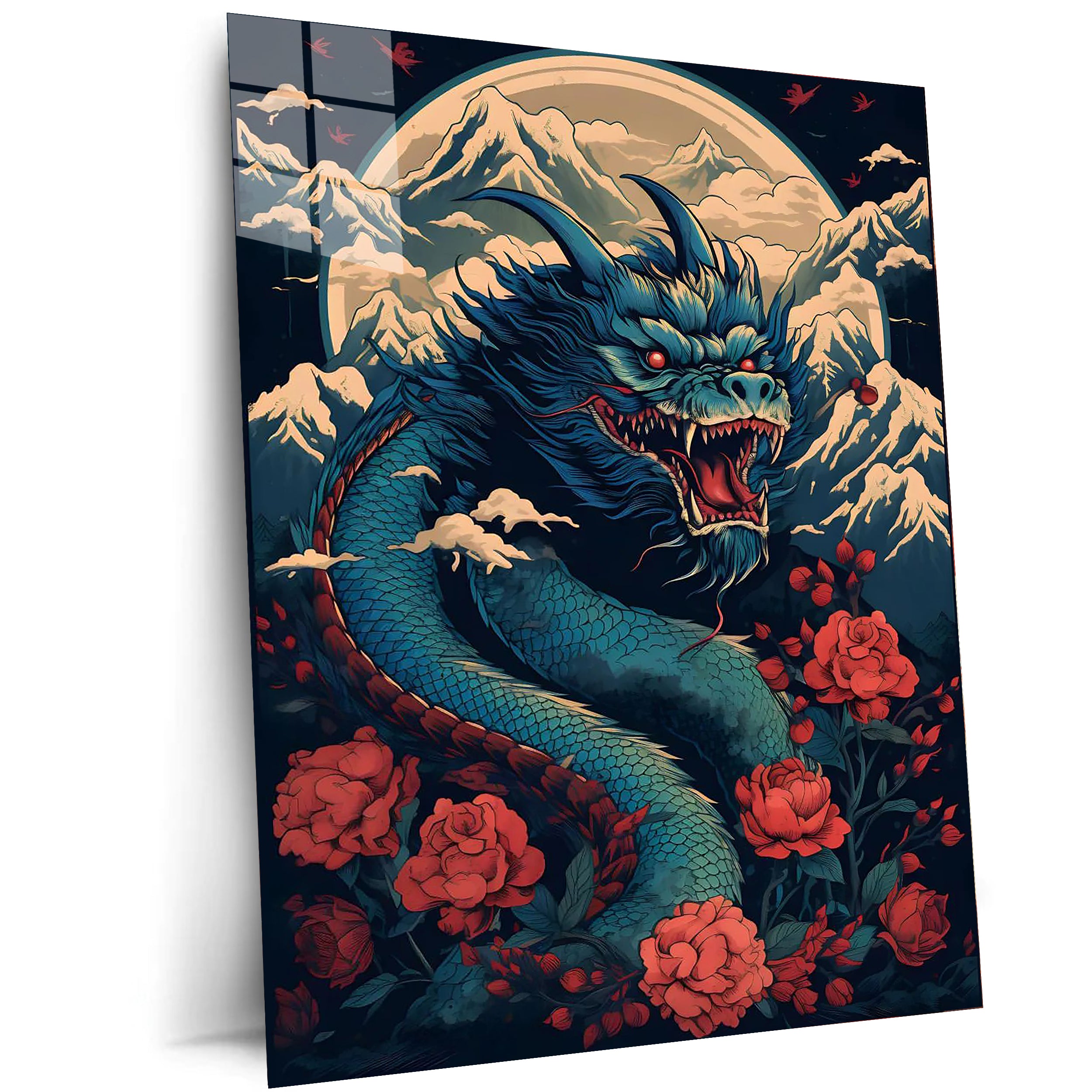 Rose and dragon-Artwork by @Artsopolis