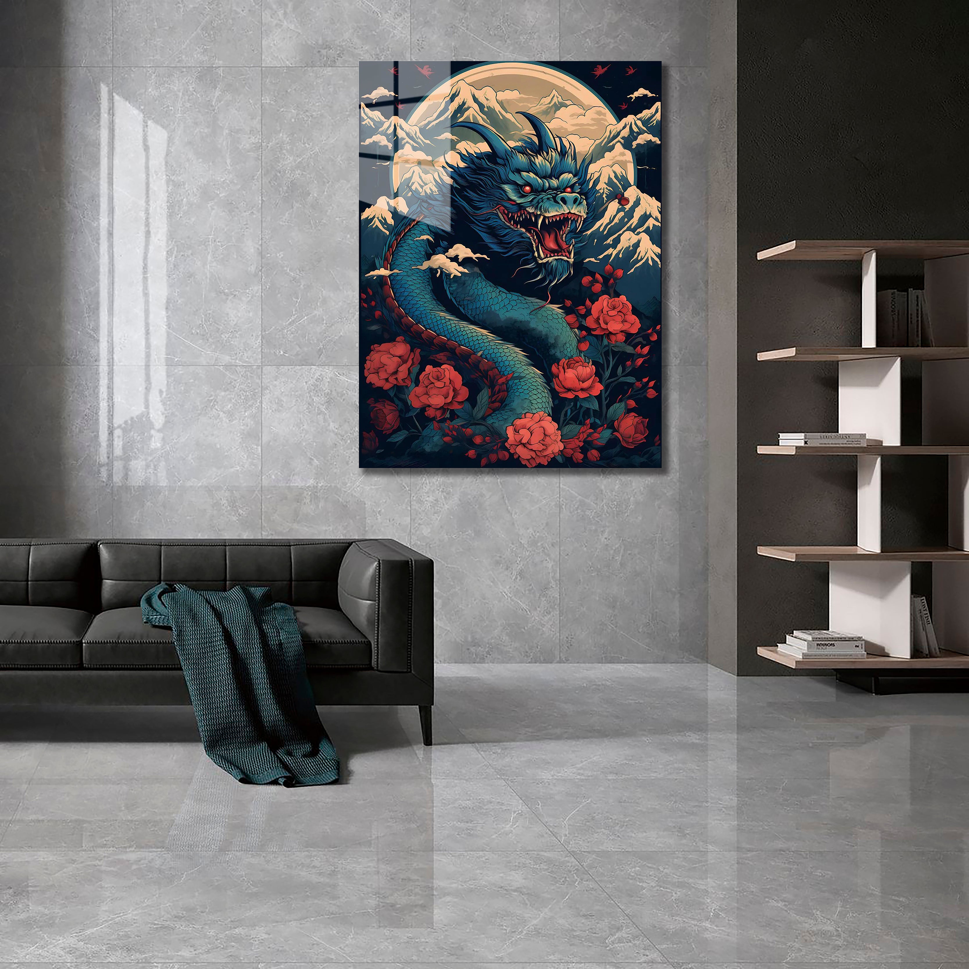 Rose and dragon-Artwork by @Artsopolis