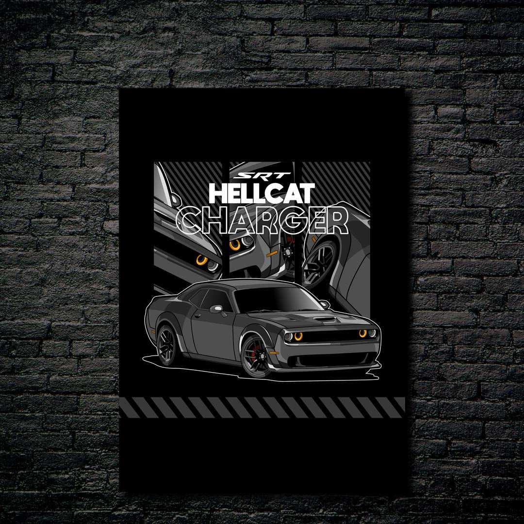 SRT Dodge Challenger Hellcat-designed by @Burhandowski