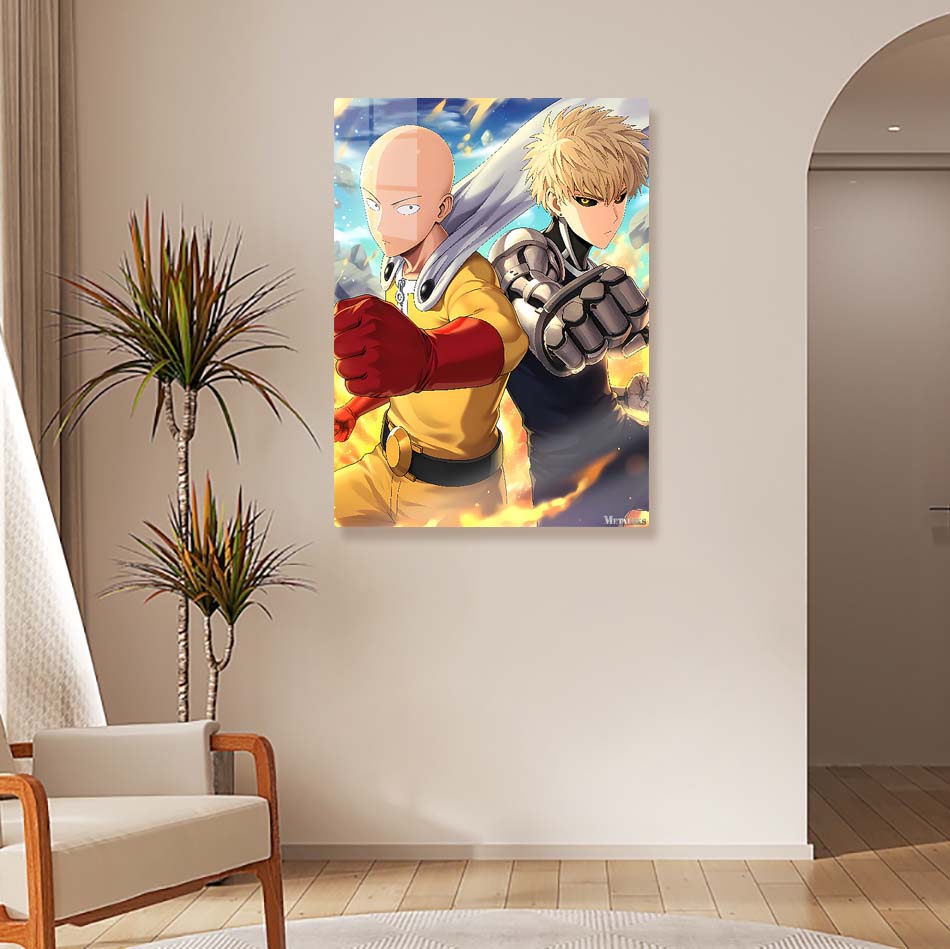 Saitama and genos from one punch man