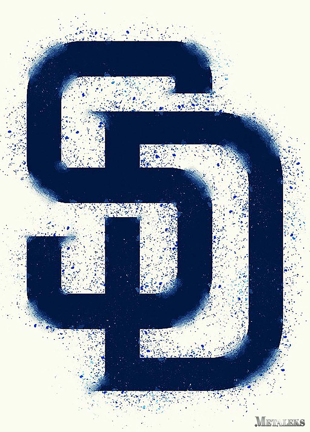 San Diego Padres Watercolor