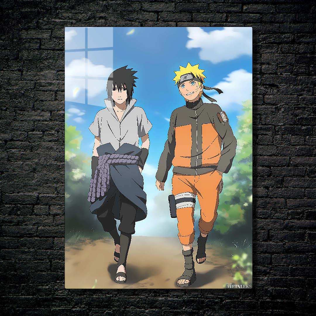 Sasuke and Naruto friendship-Artwork by @Vid_M@tion