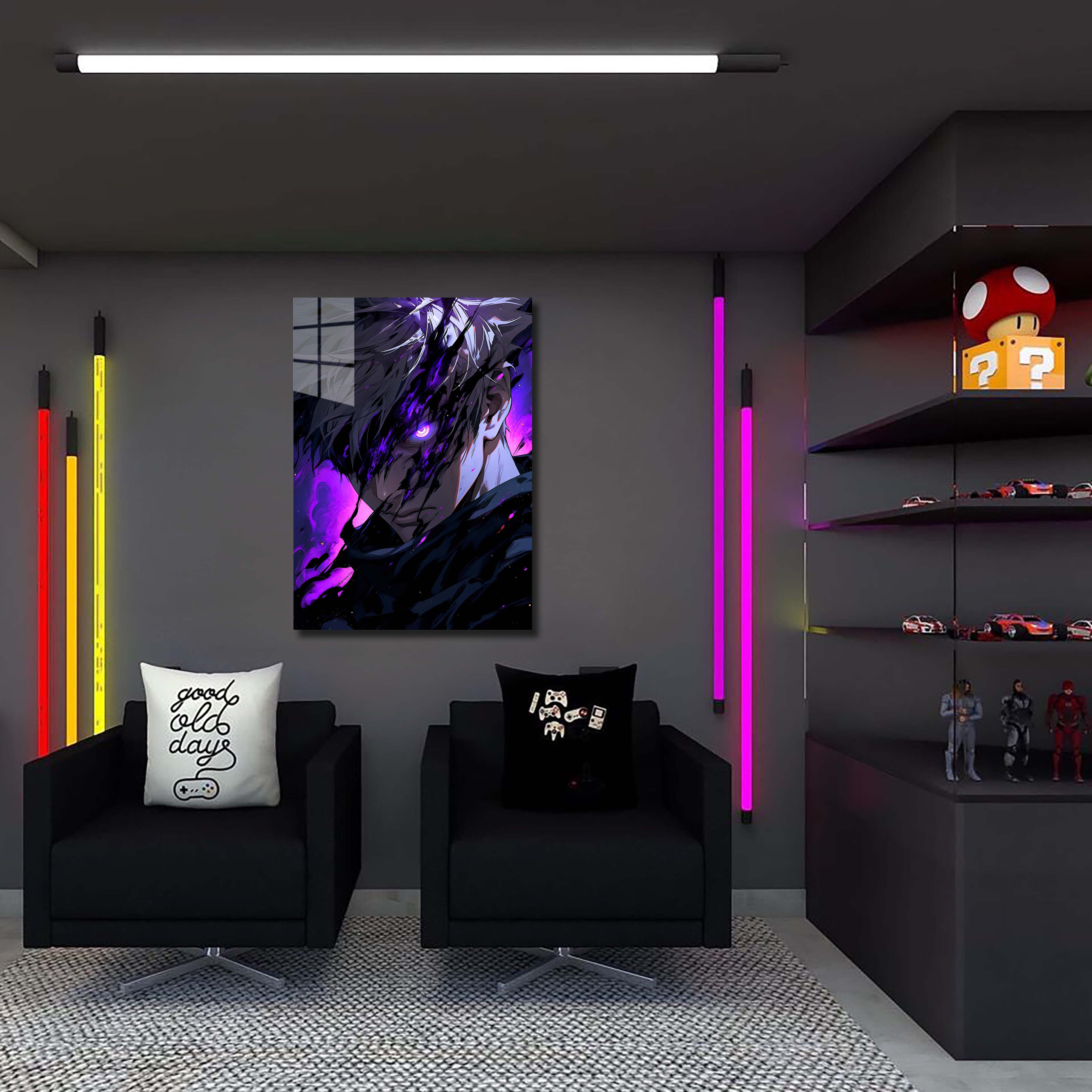 Satoru Gojo Purple Glow-designed by @Freiart_mjr