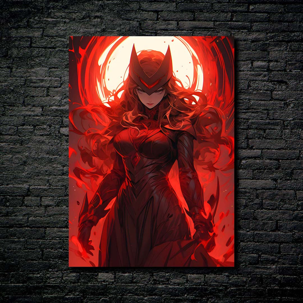 Scarlet Witch / Art Print by Herofied / Metal Canvas & -  Finland