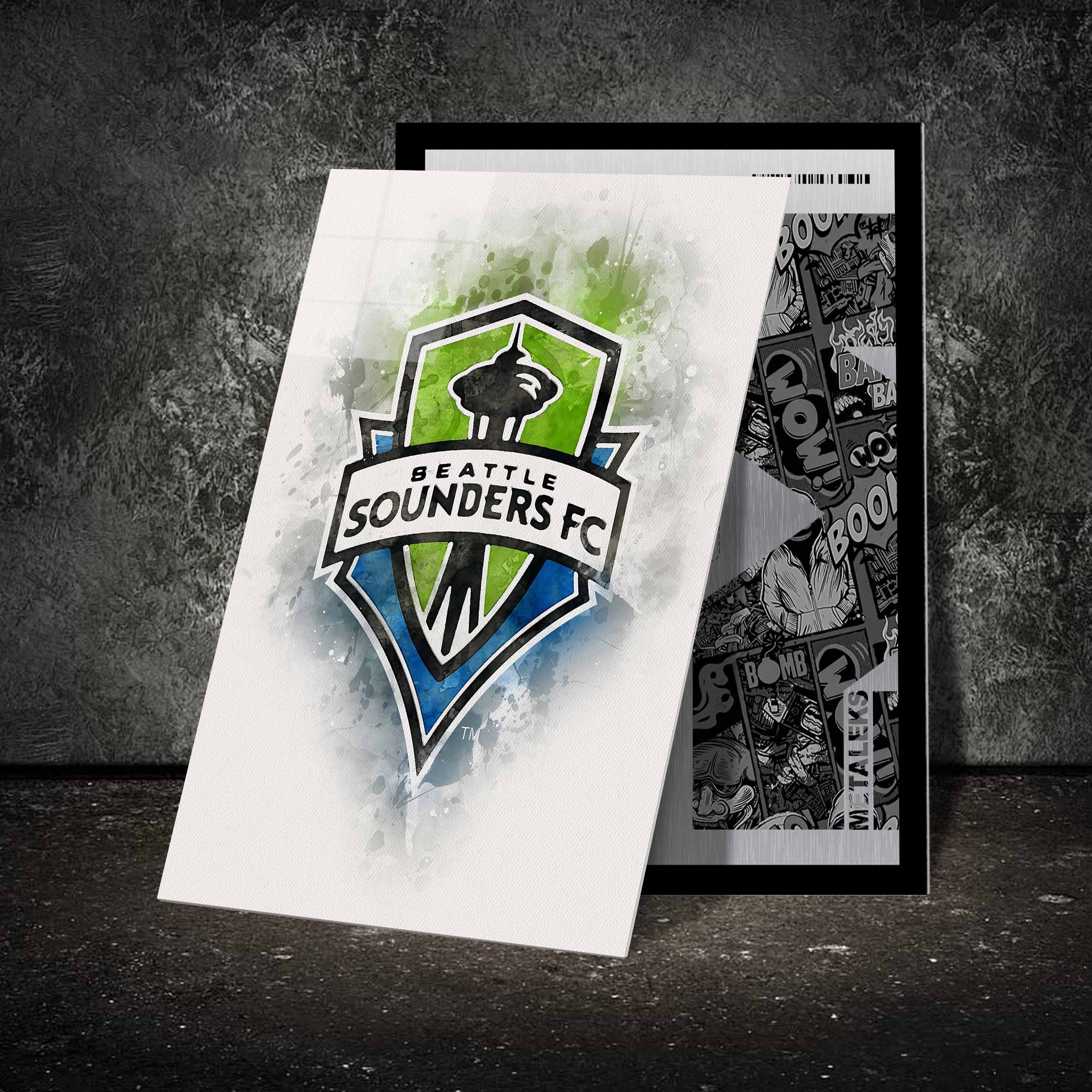 Seattle Sounders FC water color-designed by @Hoang Van Thuan
