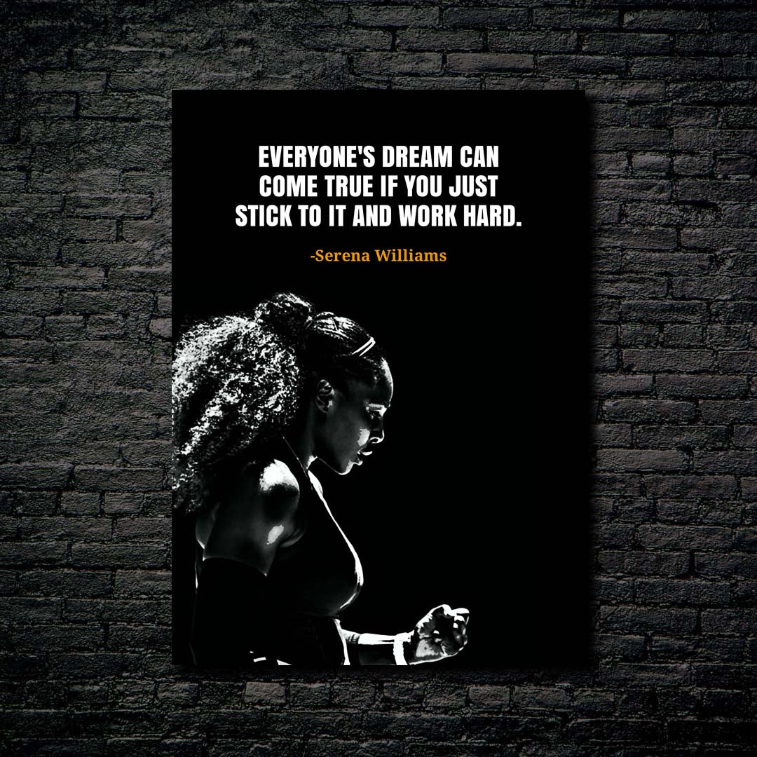 Serena Williams Quotes -designed by @Pus Meong art