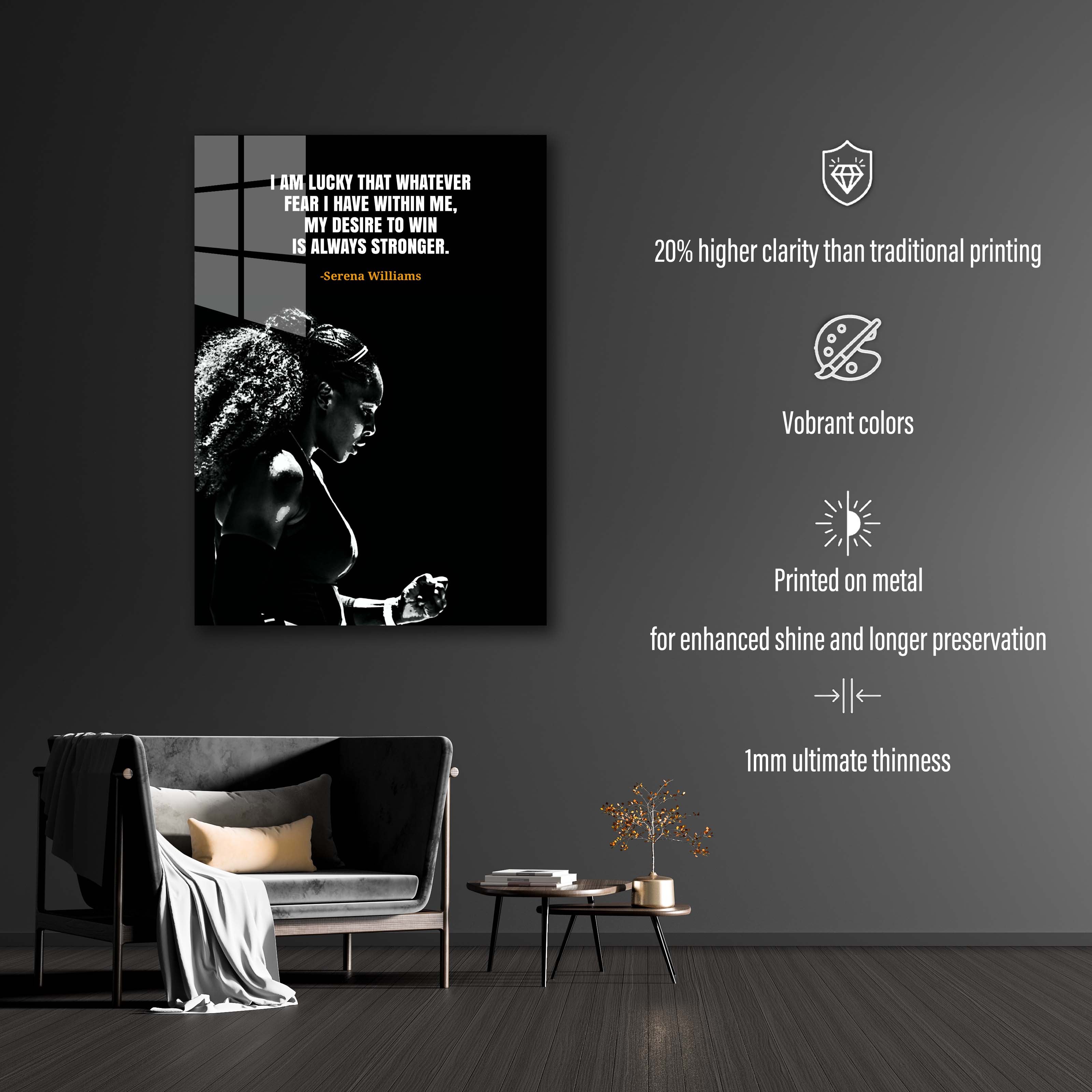 Serena Williams tennis quotes -designed by @Pus Meong art